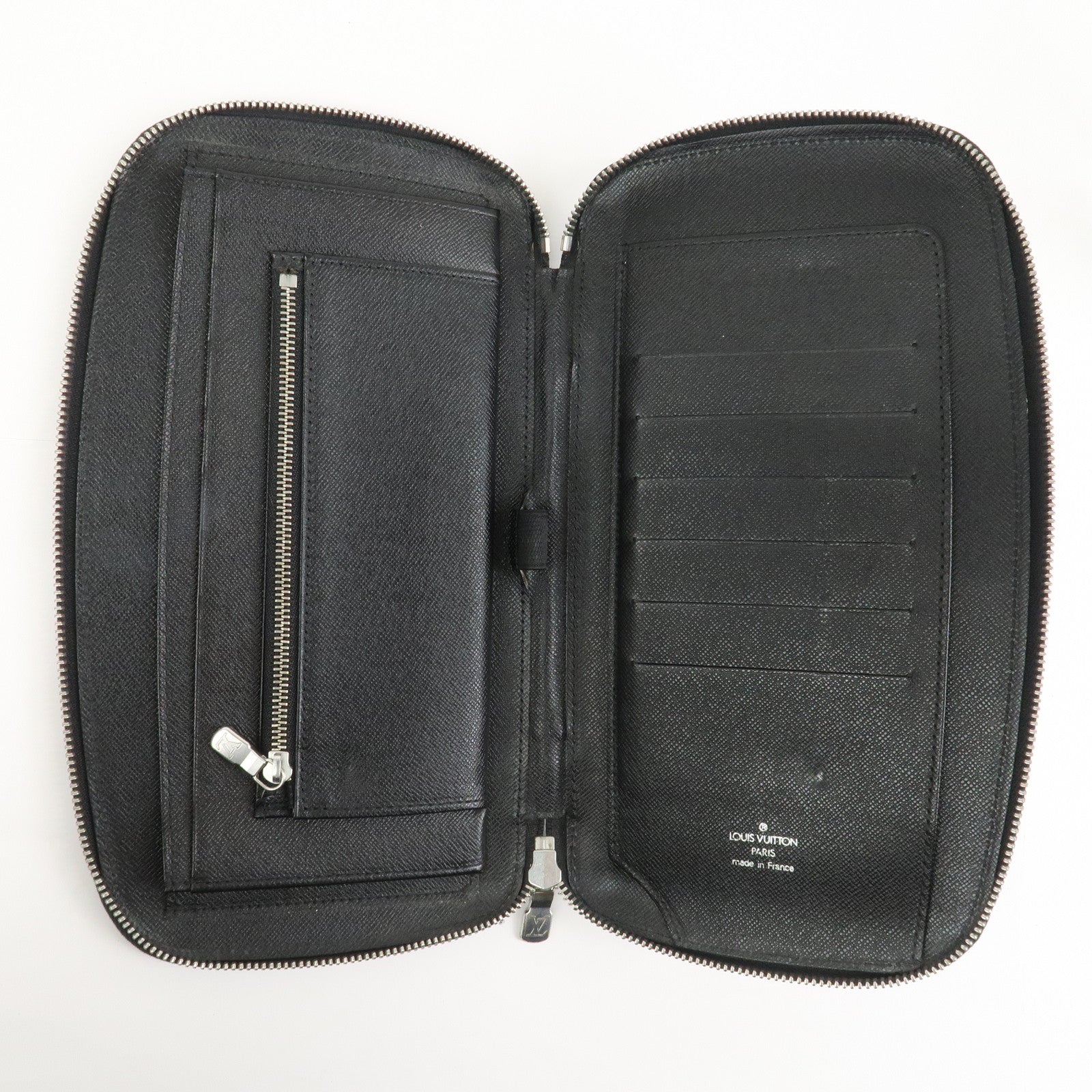 Louis Vuitton Taiga Organizer Atoll Long Wallet Ardoise M30652