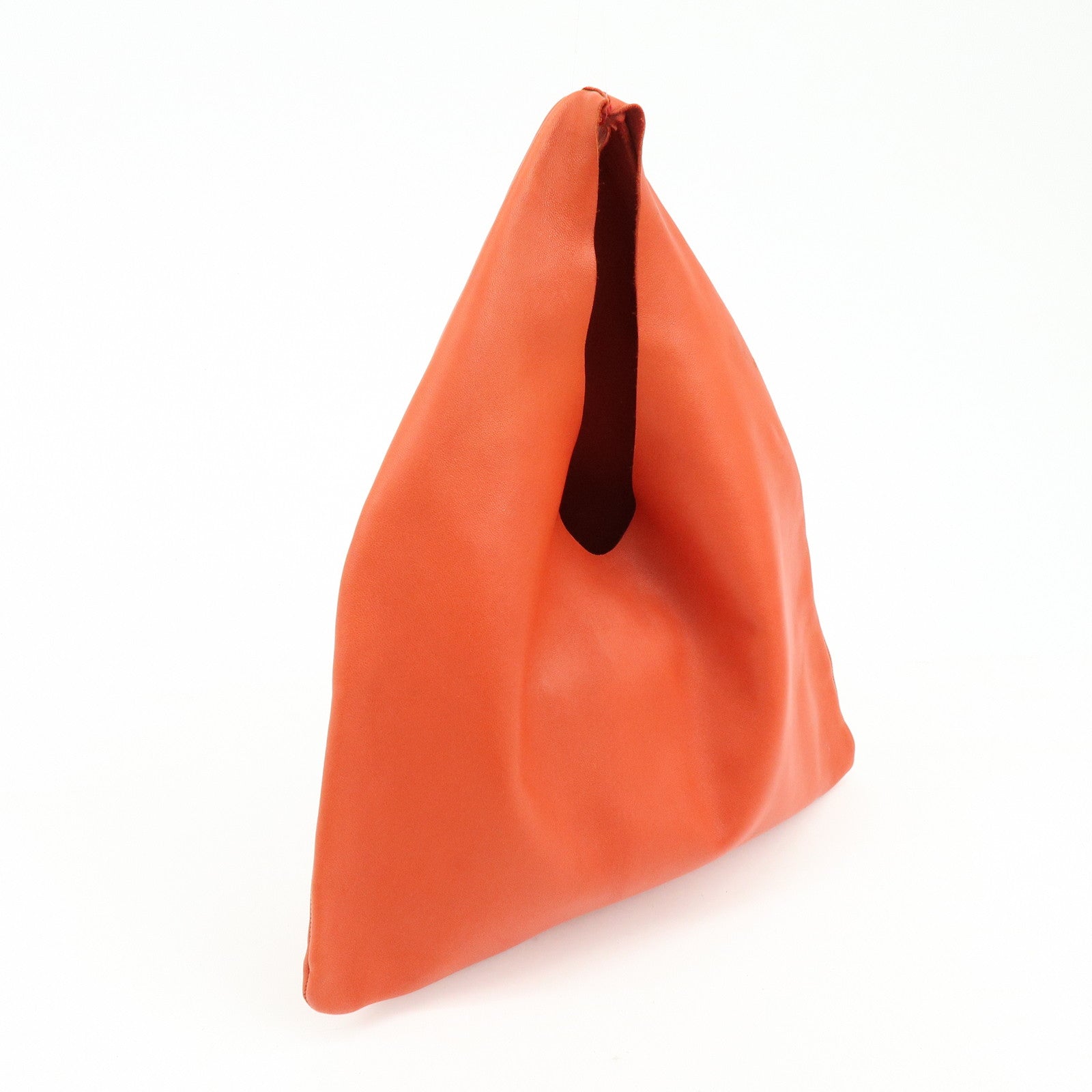 THE ROW Small Bindle Cowhide Leather Hand Bag Orange W1682L628