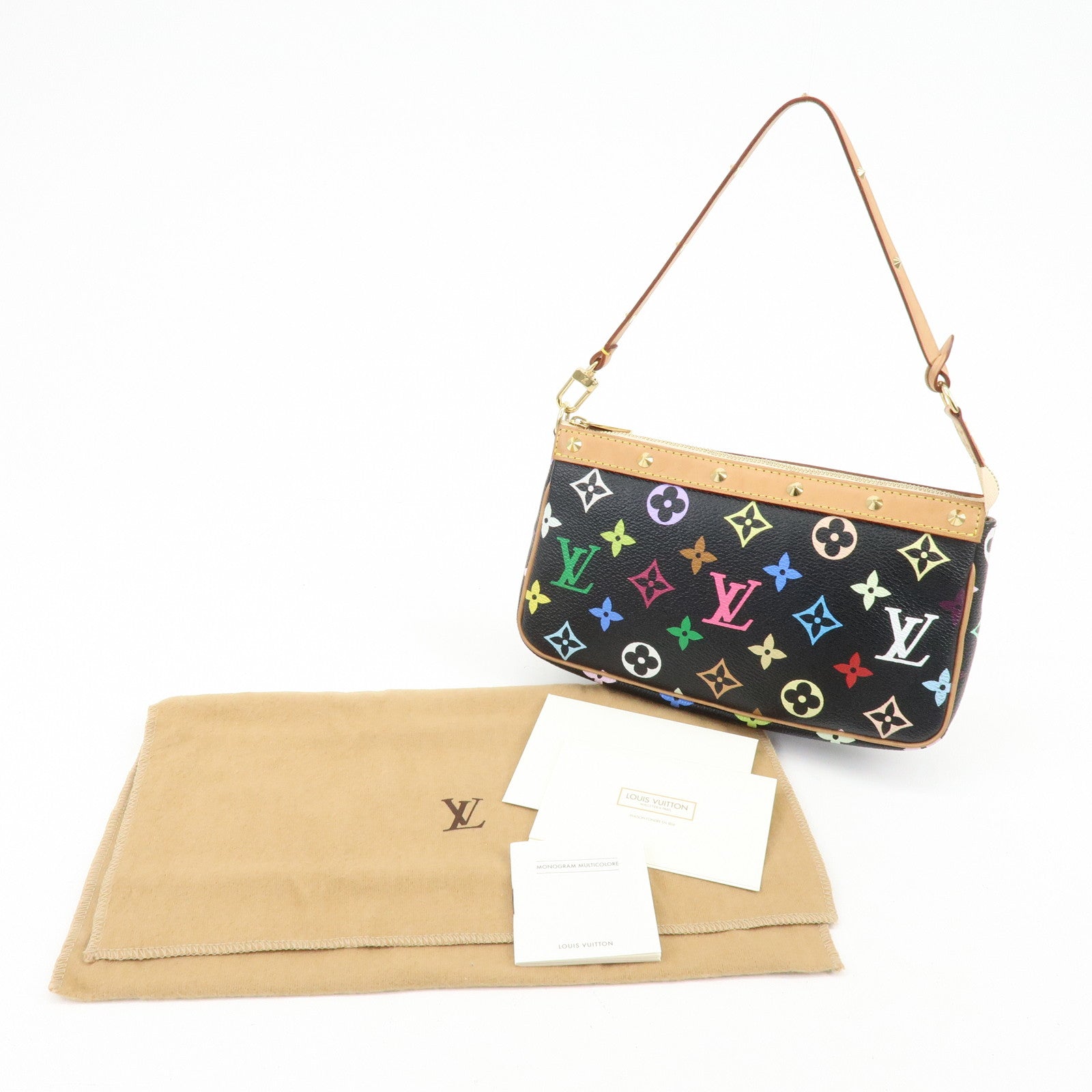 Louis Vuitton Monogram Multicolor Pochette Accessoires Noir M92648
