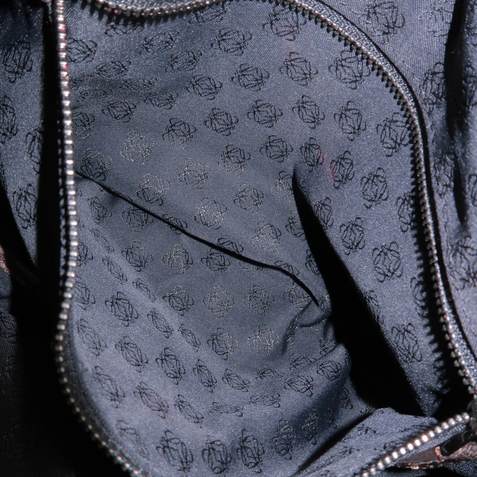 LOEWE Anagram Leather Shoulder Bag Hand Bag Bronze