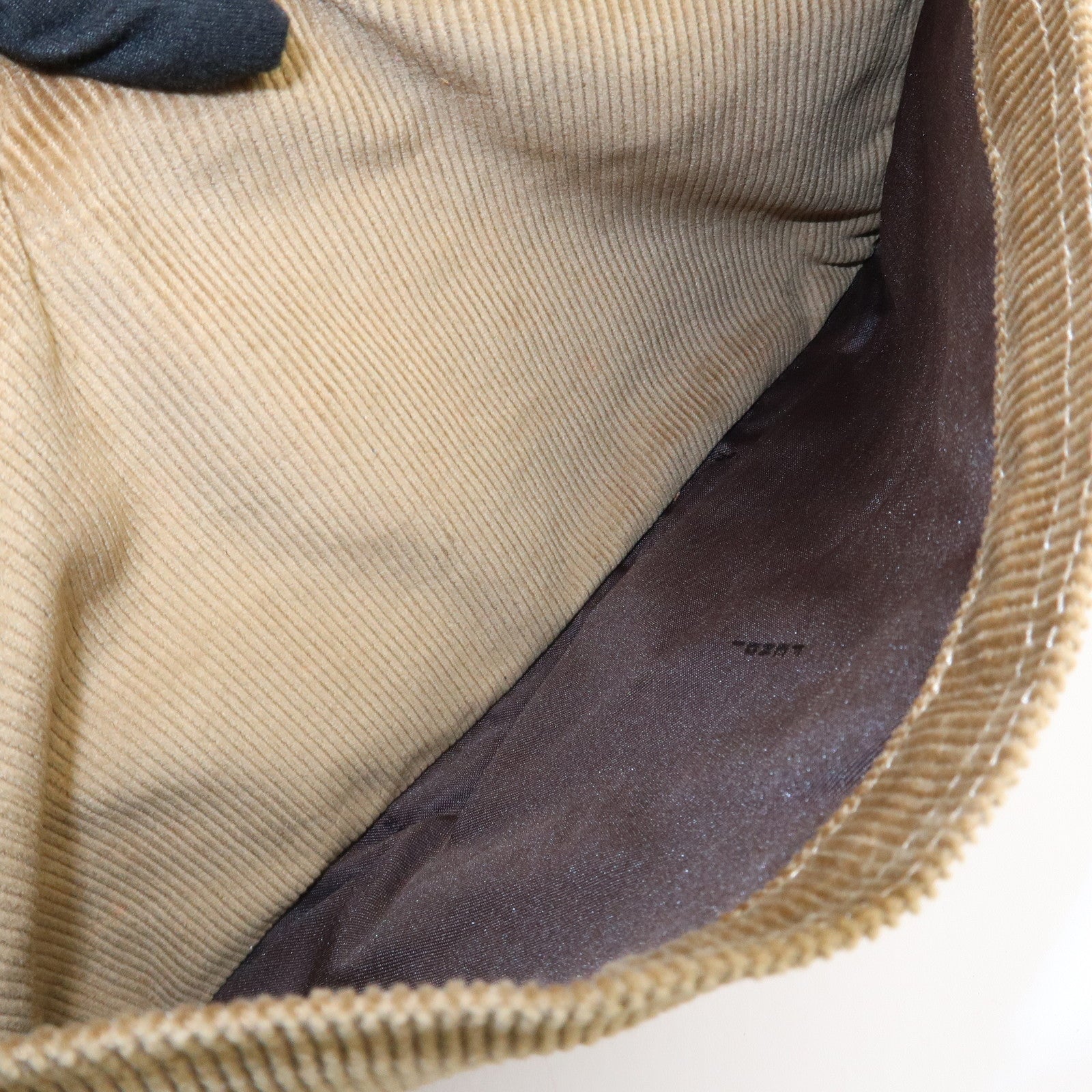 FENDI Mamma Baguette Corduroy Shoulder Bag Brown 26569 Used