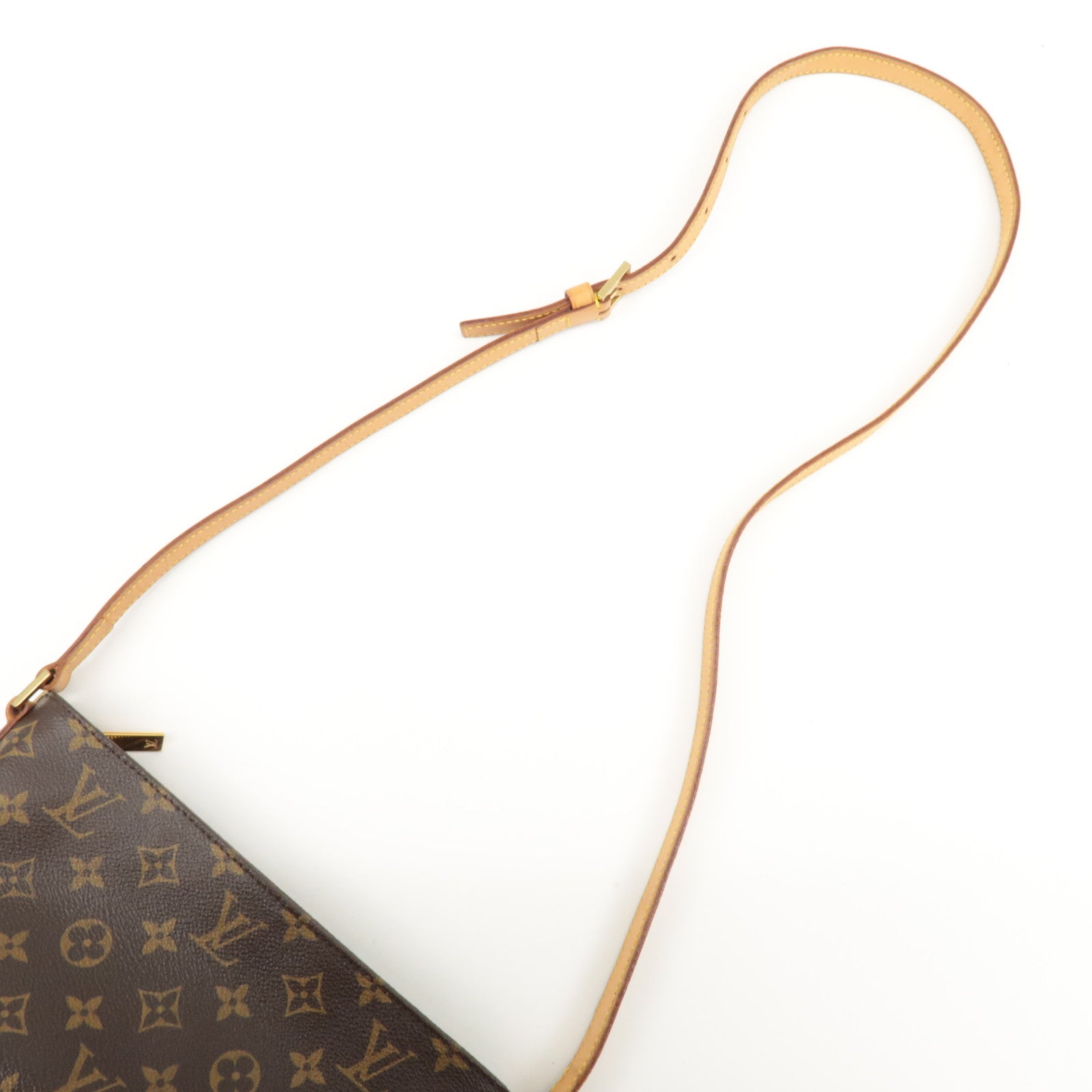 Louis Vuitton Monogram Trotteur Shoulder Bag Brown M51240 Used