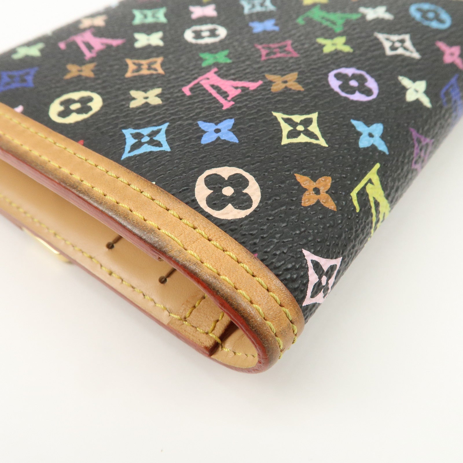 Louis Vuitton Monogram Multicolor Porte Trezor International M92658