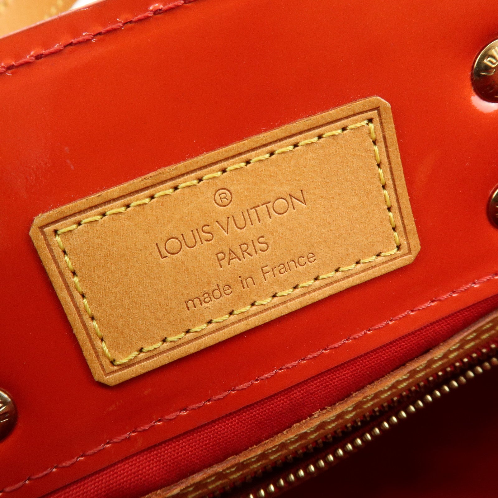 Louis Vuitton Monogram Vernis Lead PM Hand Bag Pomme d'Amour M91990