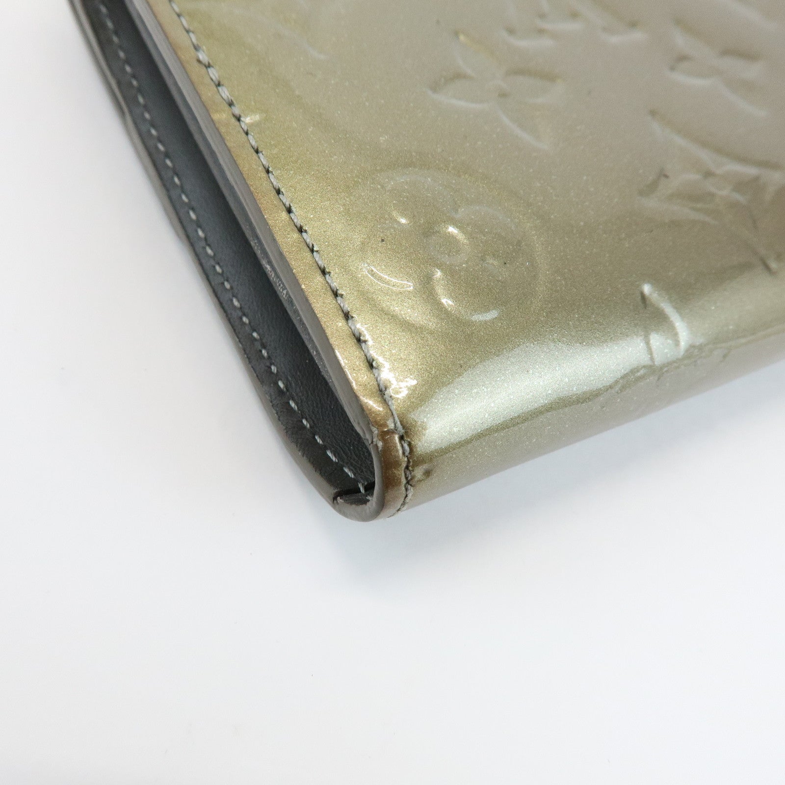 Louis Vuitton Monogram Vernis Leather Set of 2 Wallet M91532/M91536