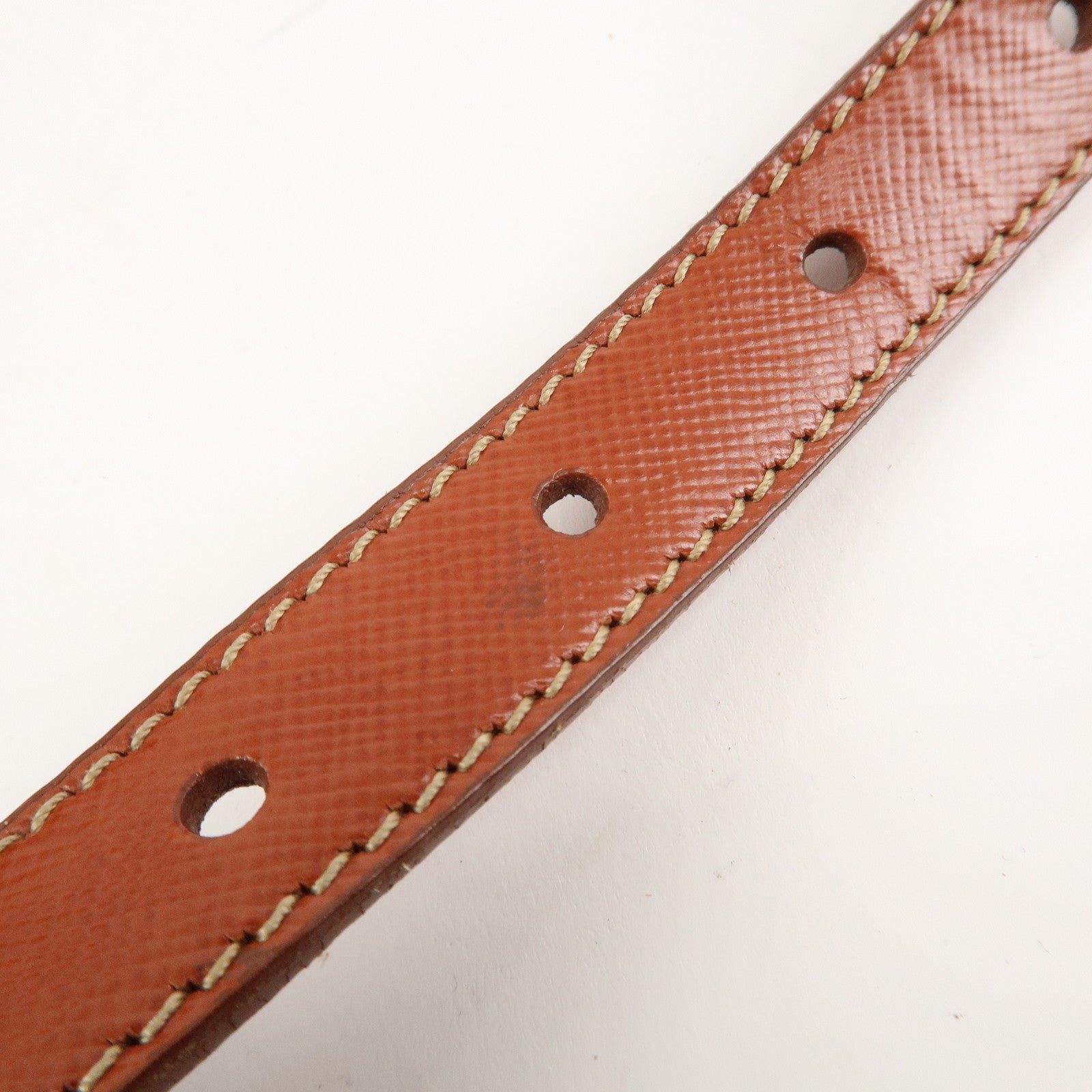 PRADA Logo Nylon Leather Shoulder Bag Crossbody Bag Orange BT0692 Used