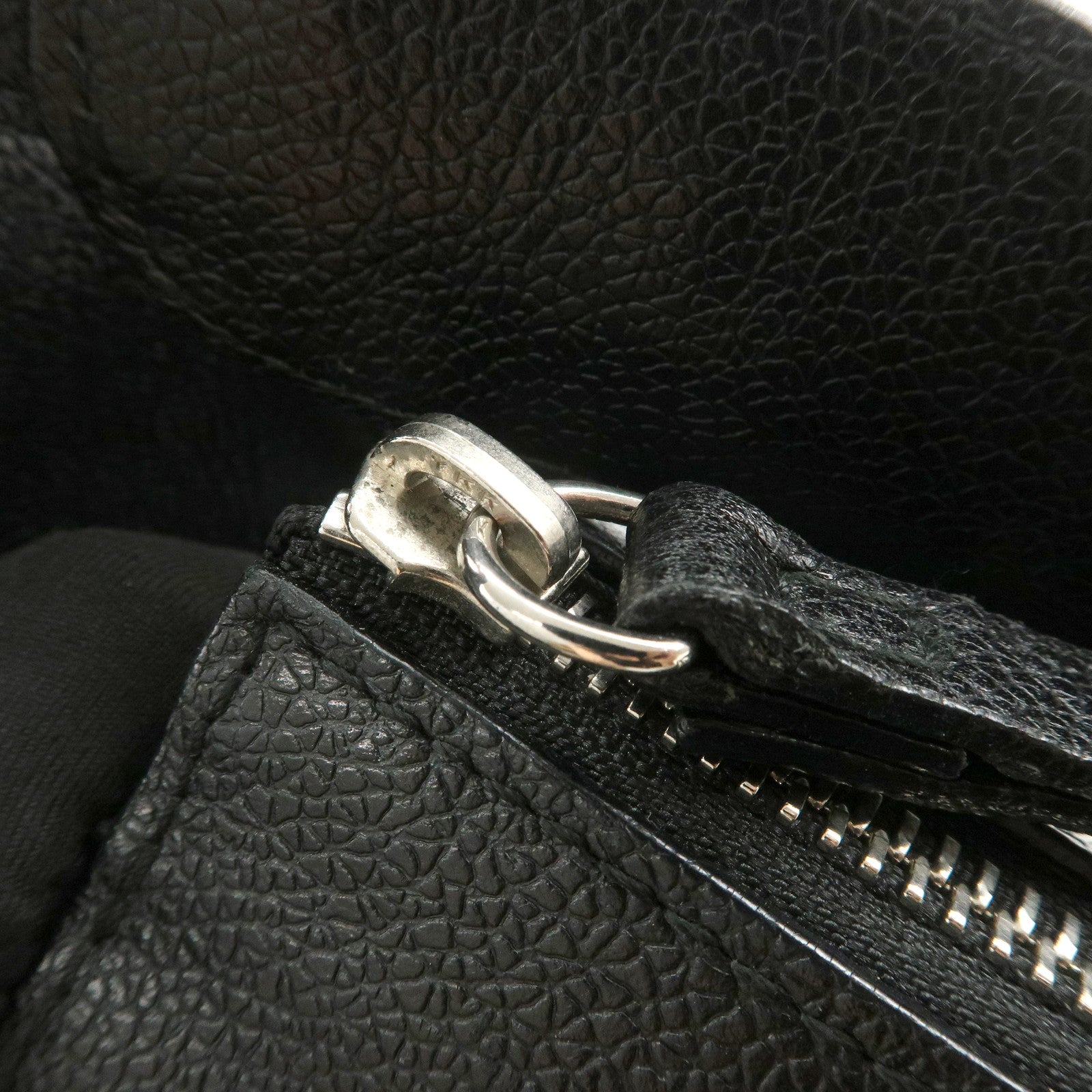 BVLGARI Logo Mania Canvas Leather Hand Bag Shoulder Bag Black
