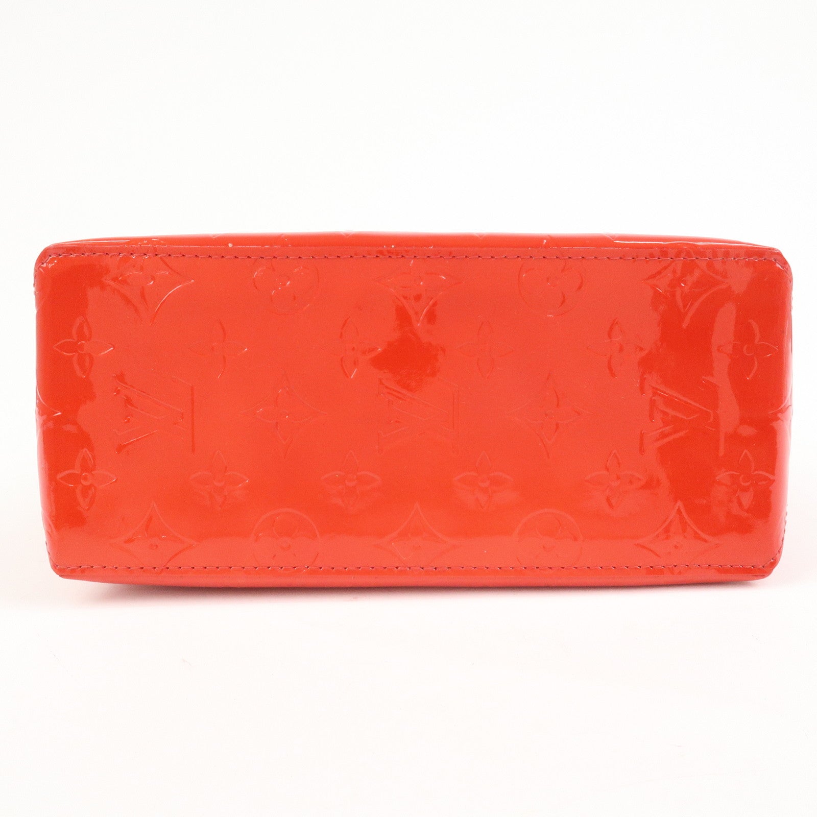 Louis Vuitton Monogram Vernis Lead PM Hand Bag Rouge M91088