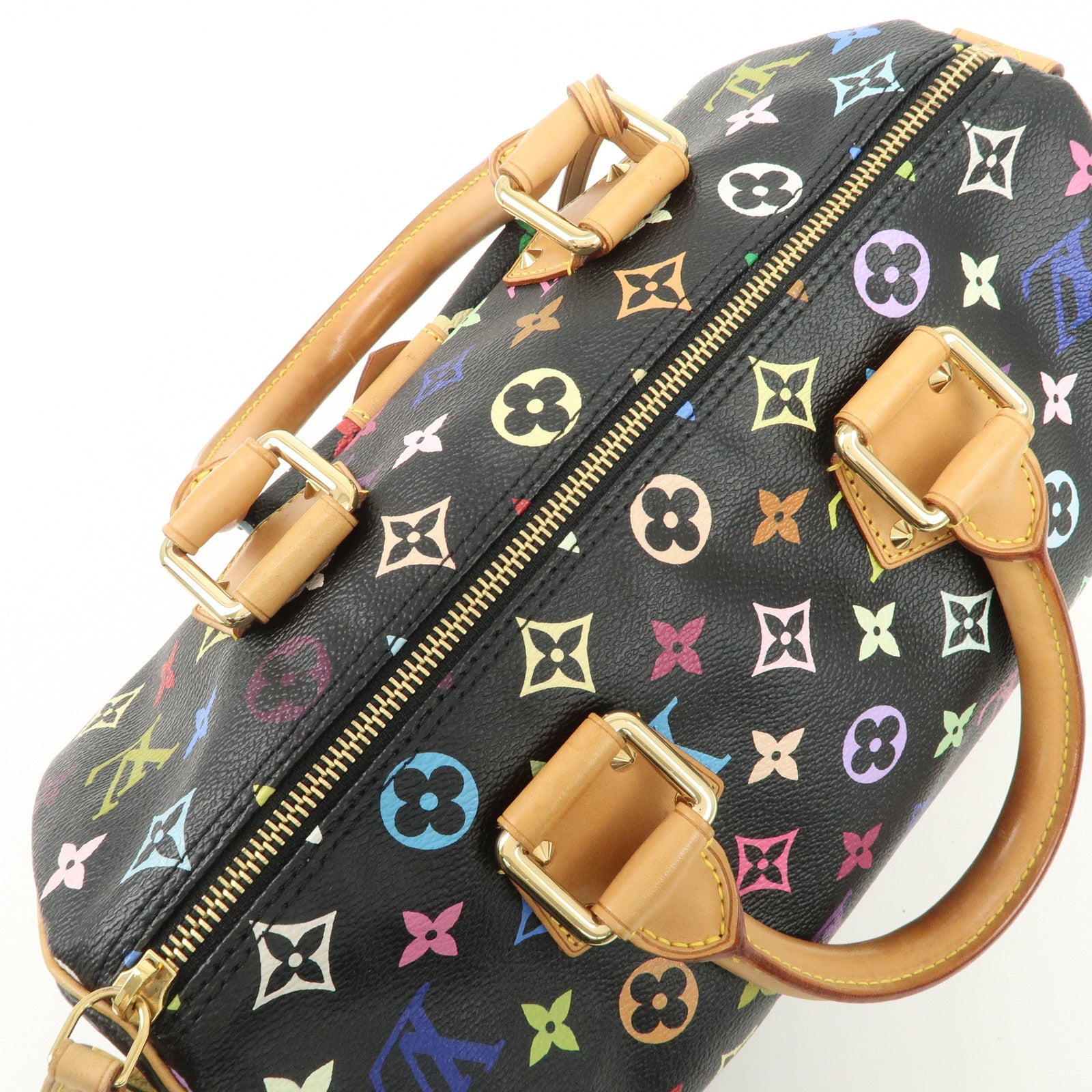 Louis Vuitton Monogram Multicolor Speedy 30 Hand Bag M92642 Used