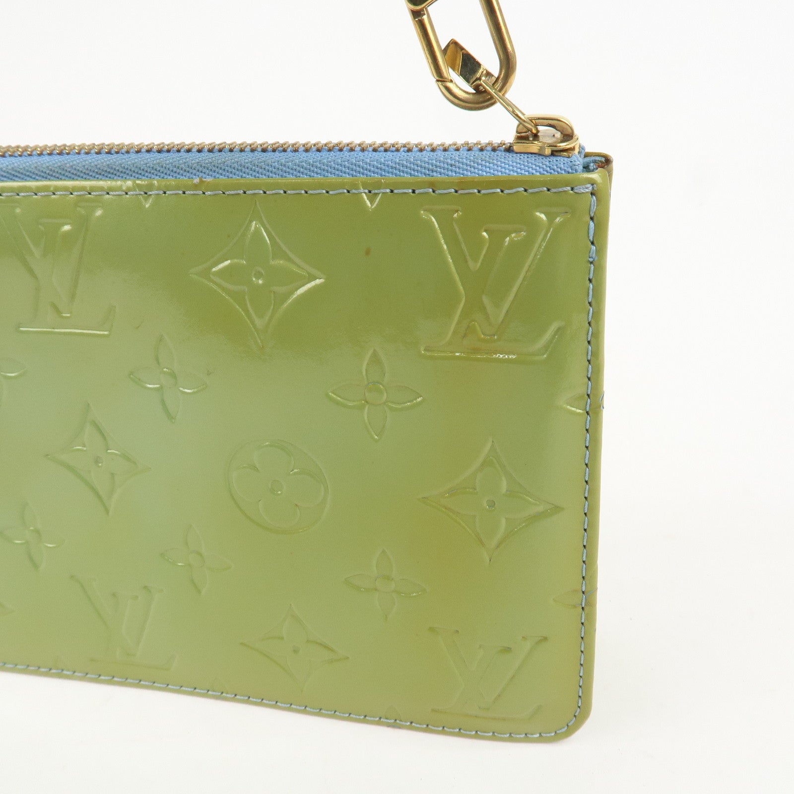 Louis Vuitton Monogram Vernis Lexington Hand Bag Baby Blue M91011