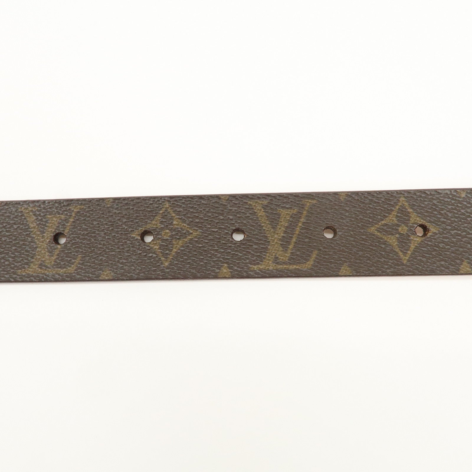 Louis Vuitton Monogram Ceinture Carre Belt Brown M6800