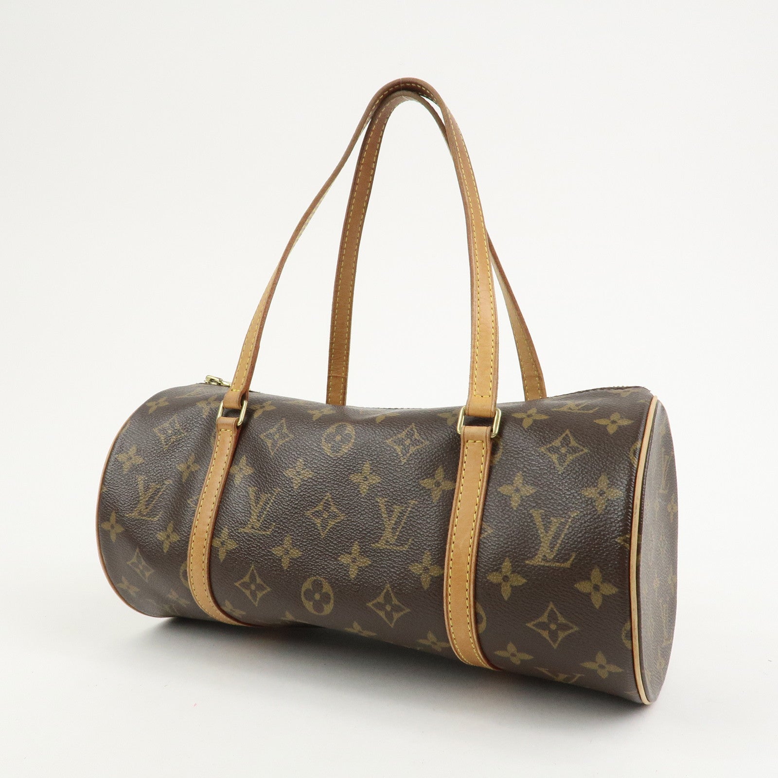 Louis Vuitton Monogram Papillon 30 Old Style Hand Bag Brown M51365