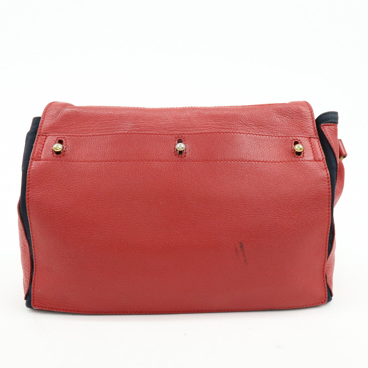 SAINT LAURENT PARIS Muse Two Leather Shoulder Bag Red 265707