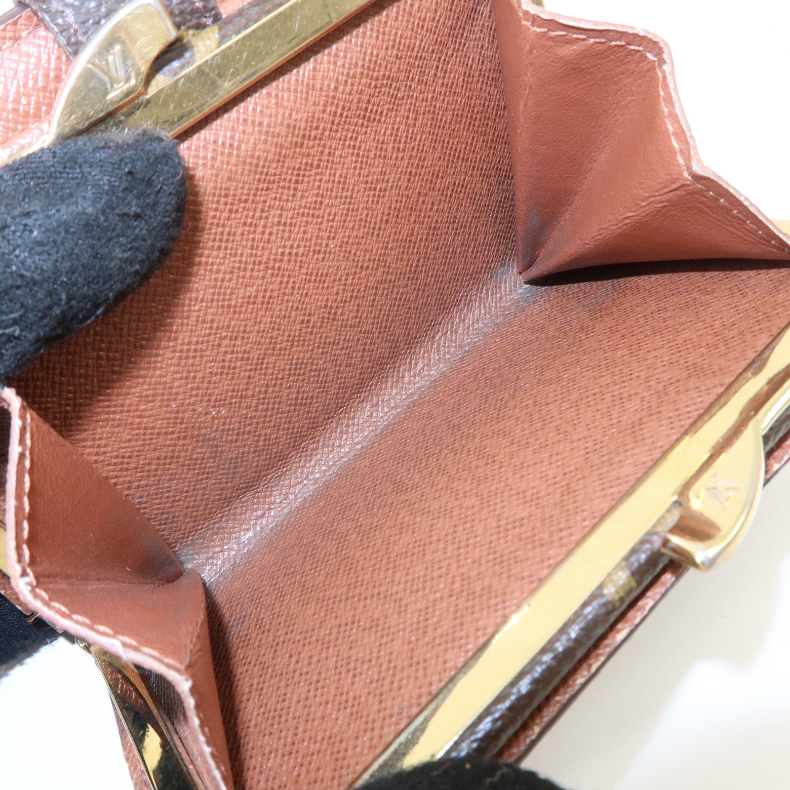 Louis Vuitton Set of 2 Monogram Damier Bi-fold Wallet M61207 N61664 Used