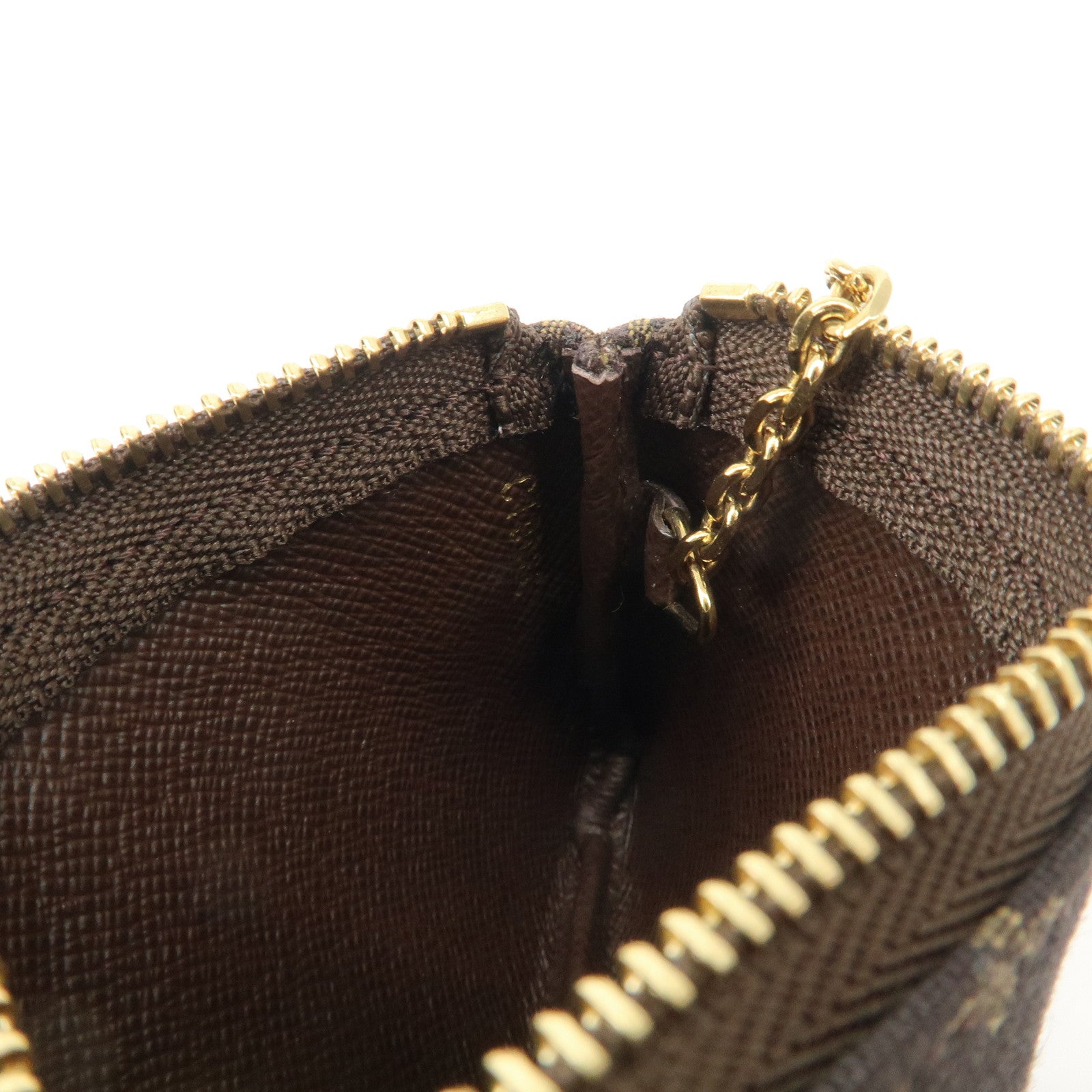 Louis Vuitton Monogram Mini Lin Pochette Cles Coin Case M95230
