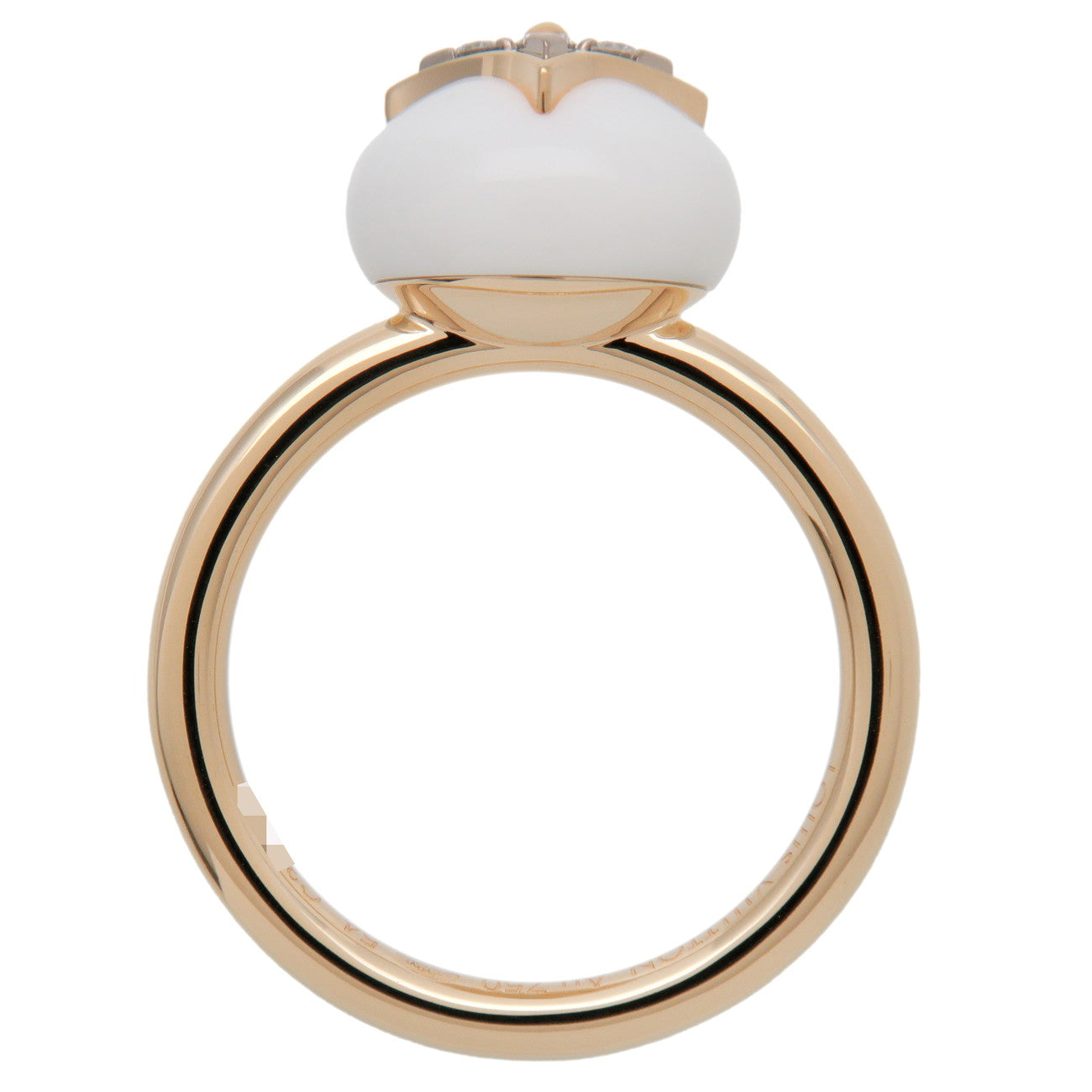 Louis Vuitton B Blossom Ring White Arcade K18 750YG Q9L99A #54 US7