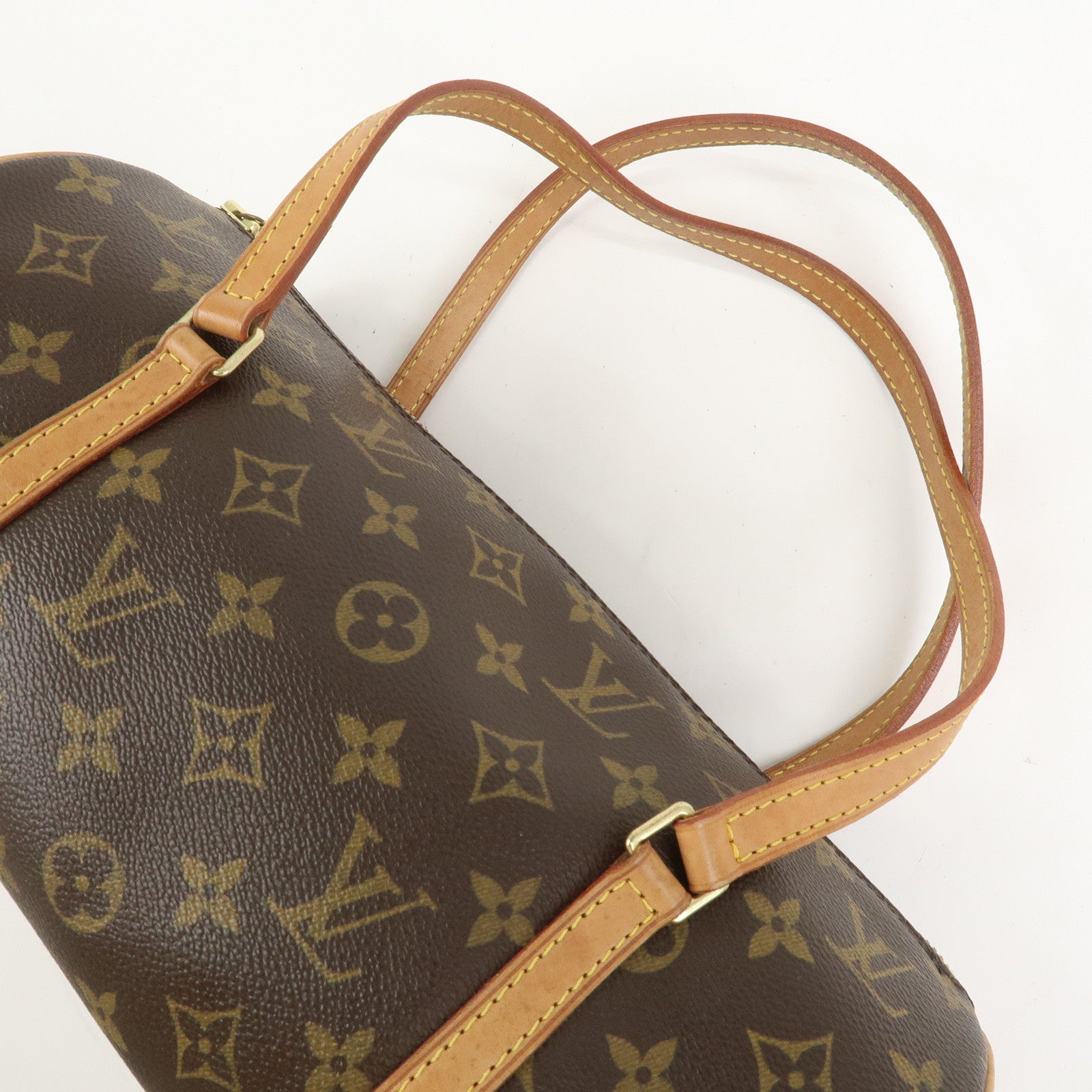 Louis Vuitton Monogram Papillon 30 Hand Bag Brown M51385