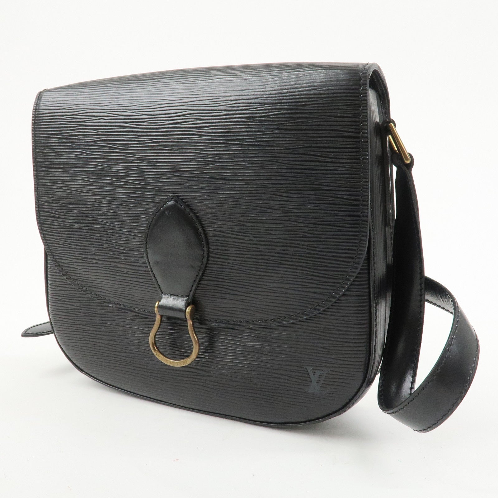 Louis Vuitton Epi Saint Cloud Shoulder Bag Black Noir M52192