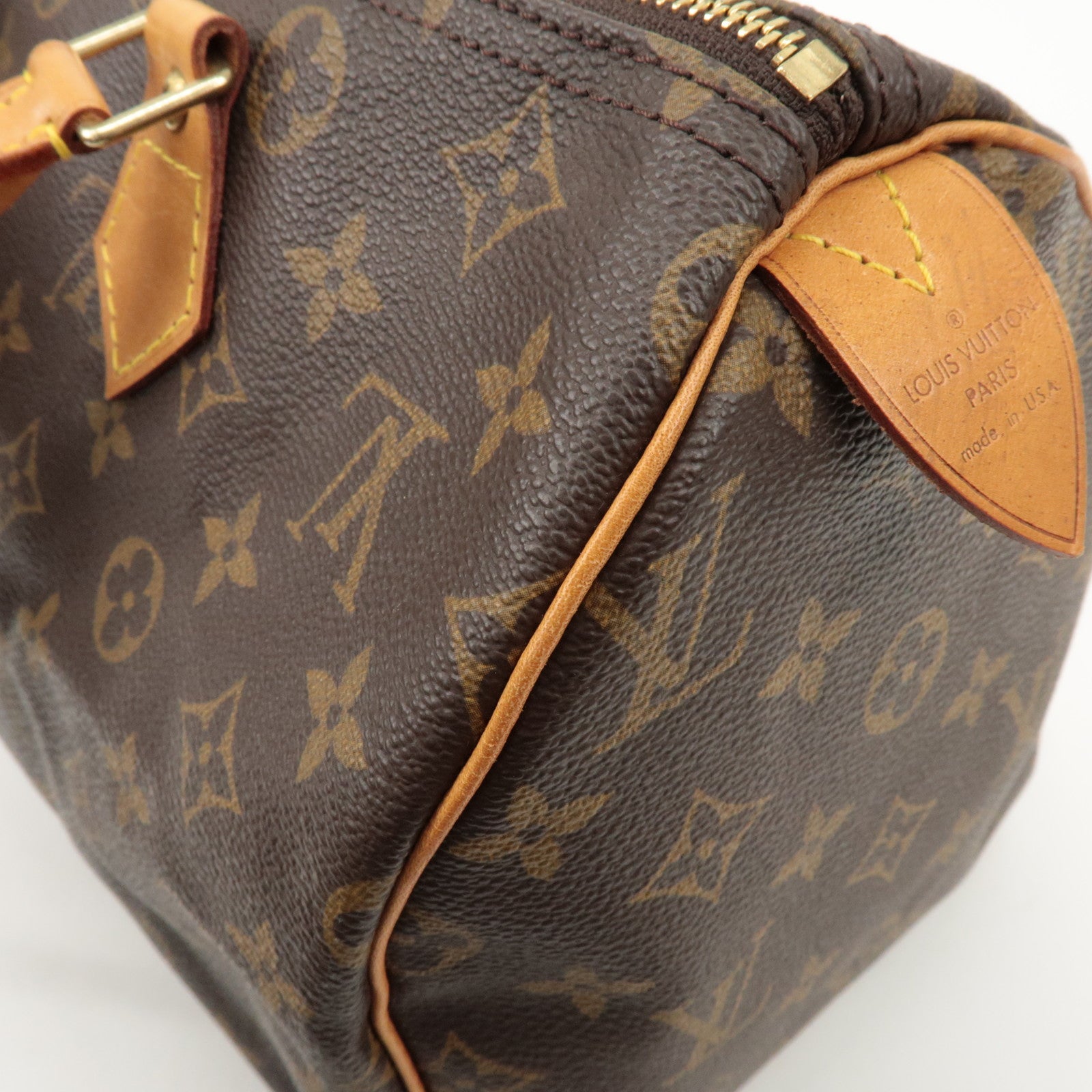Louis Vuitton Monogram Speedy 30 Hand Bag Boston Bag M41526 Used