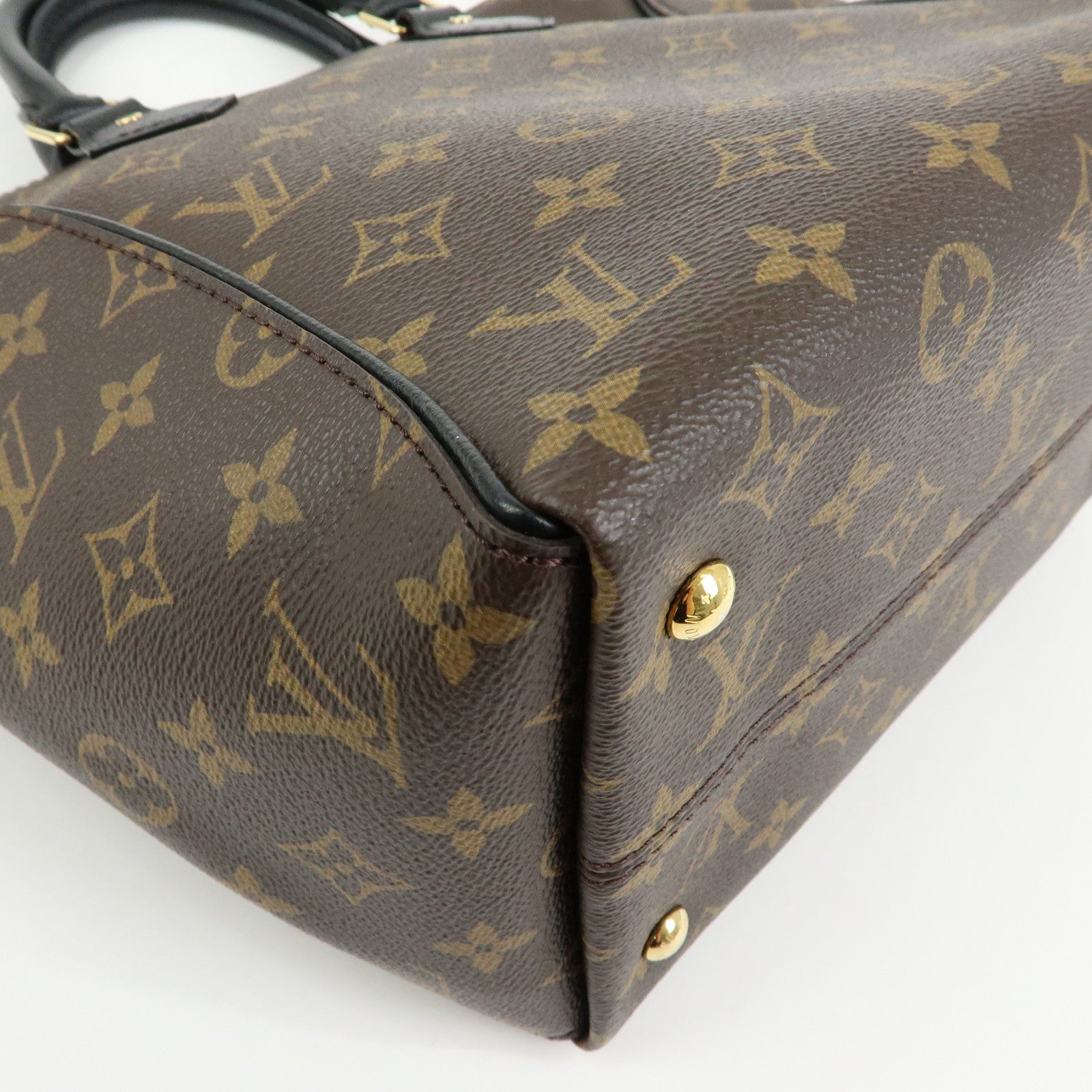 Louis Vuitton Monogram Canvas Leather Tournelle PM 2Way Bag M44057