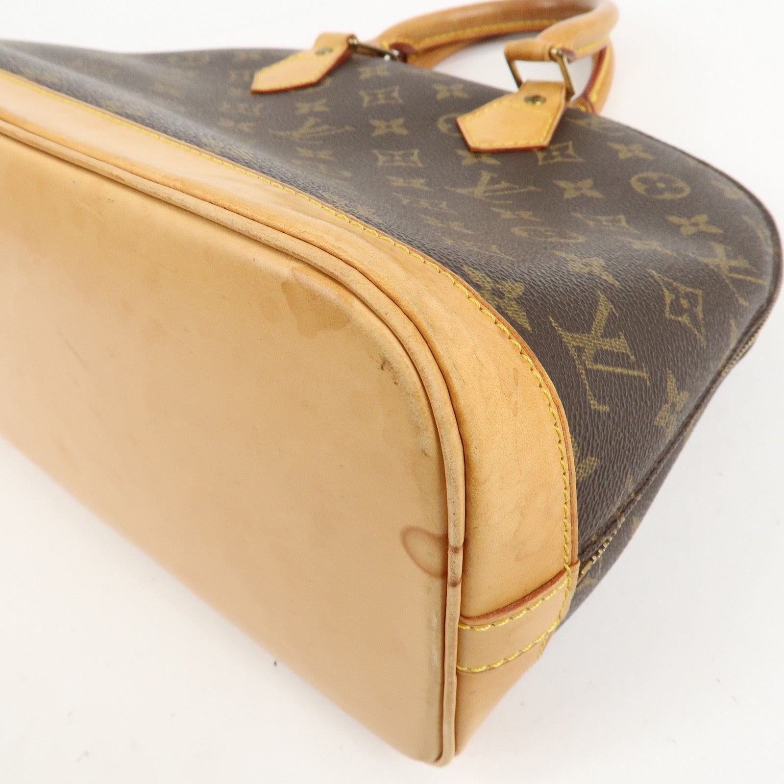 Louis Vuitton Monogram Canvas Alma Hand Bag Brown M51130