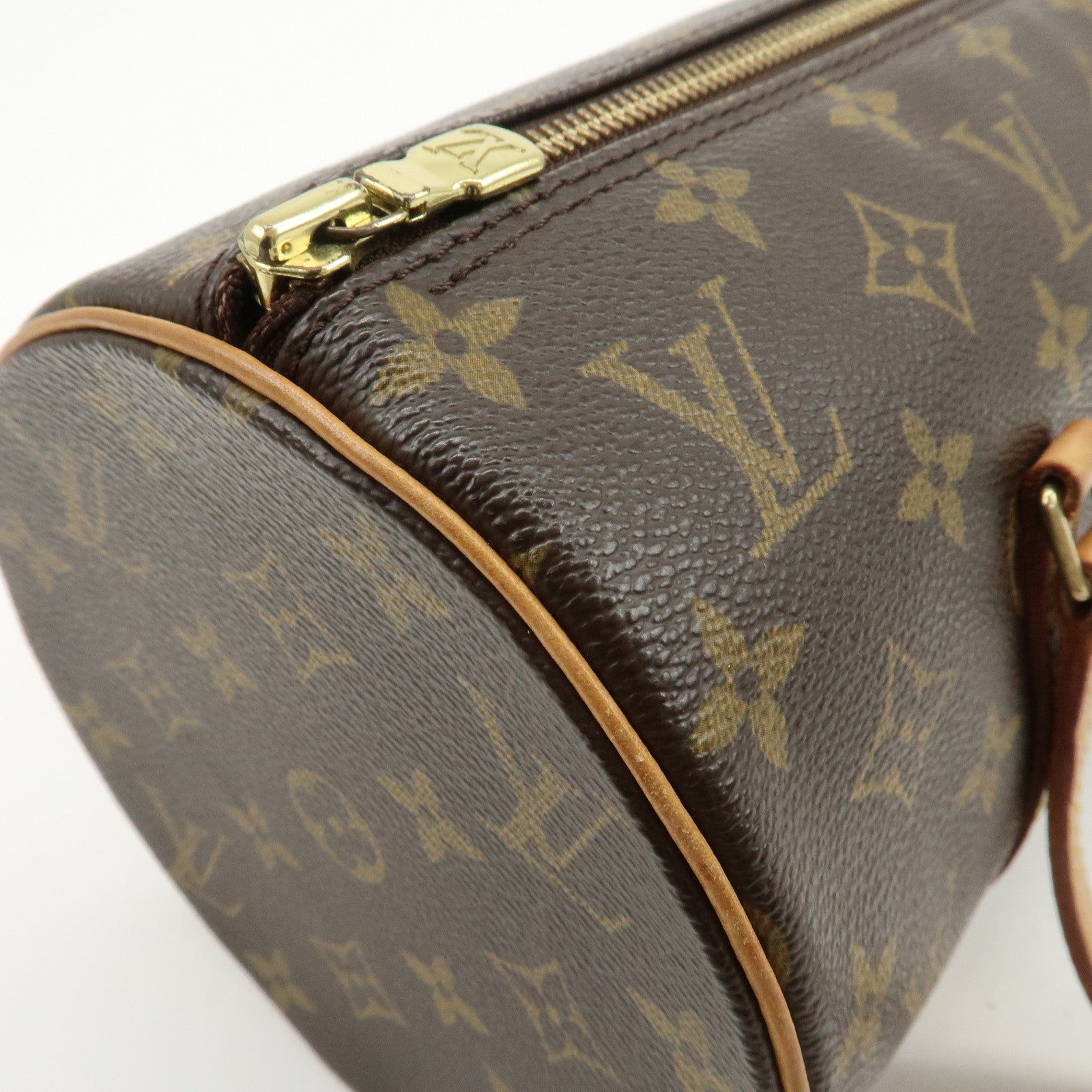 Louis Vuitton Monogram Papillon 30 Hand Bag New Style Brown M51385