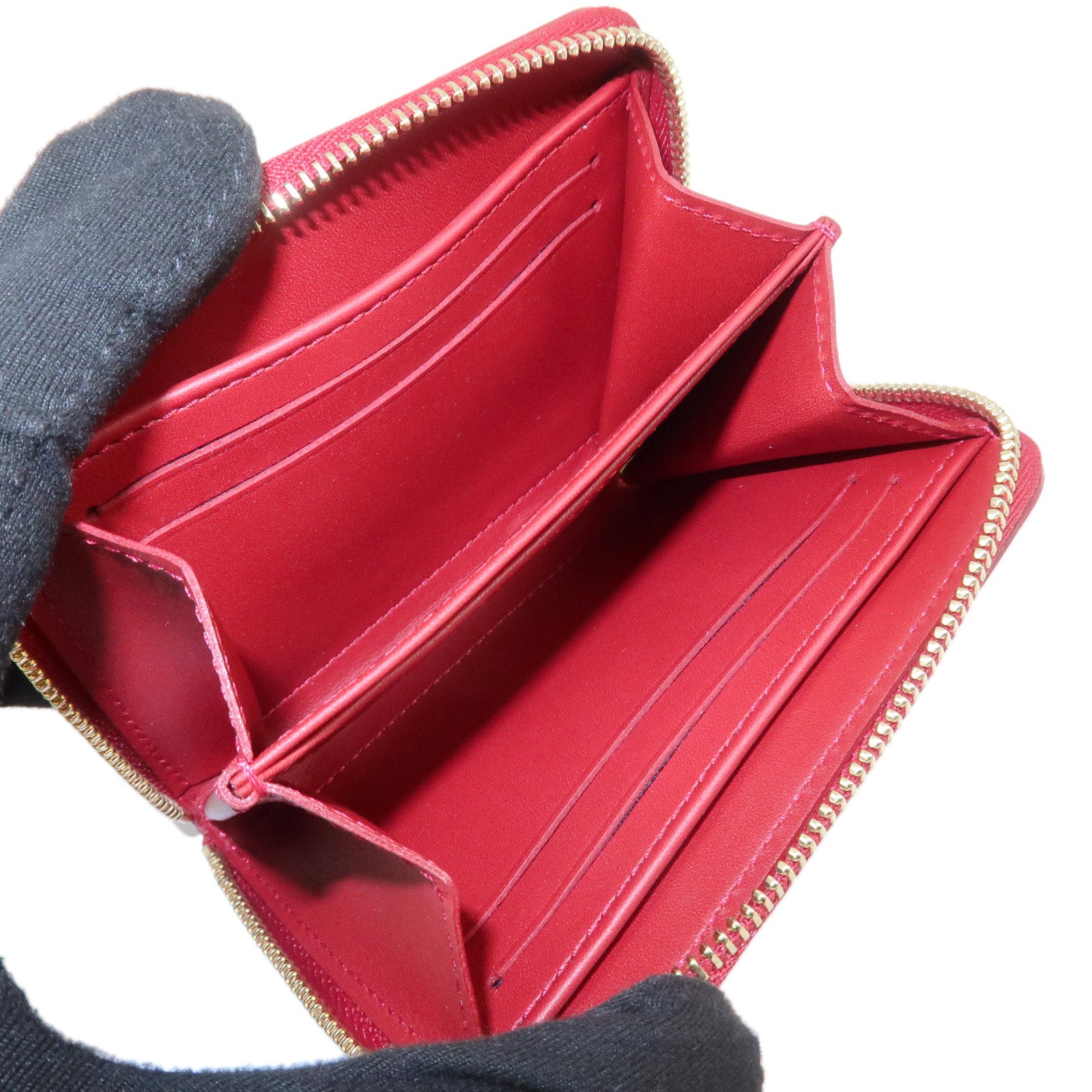 Louis Vuitton Monogram Vernis Zippy Coin Purse Pomme d'Amour M93608