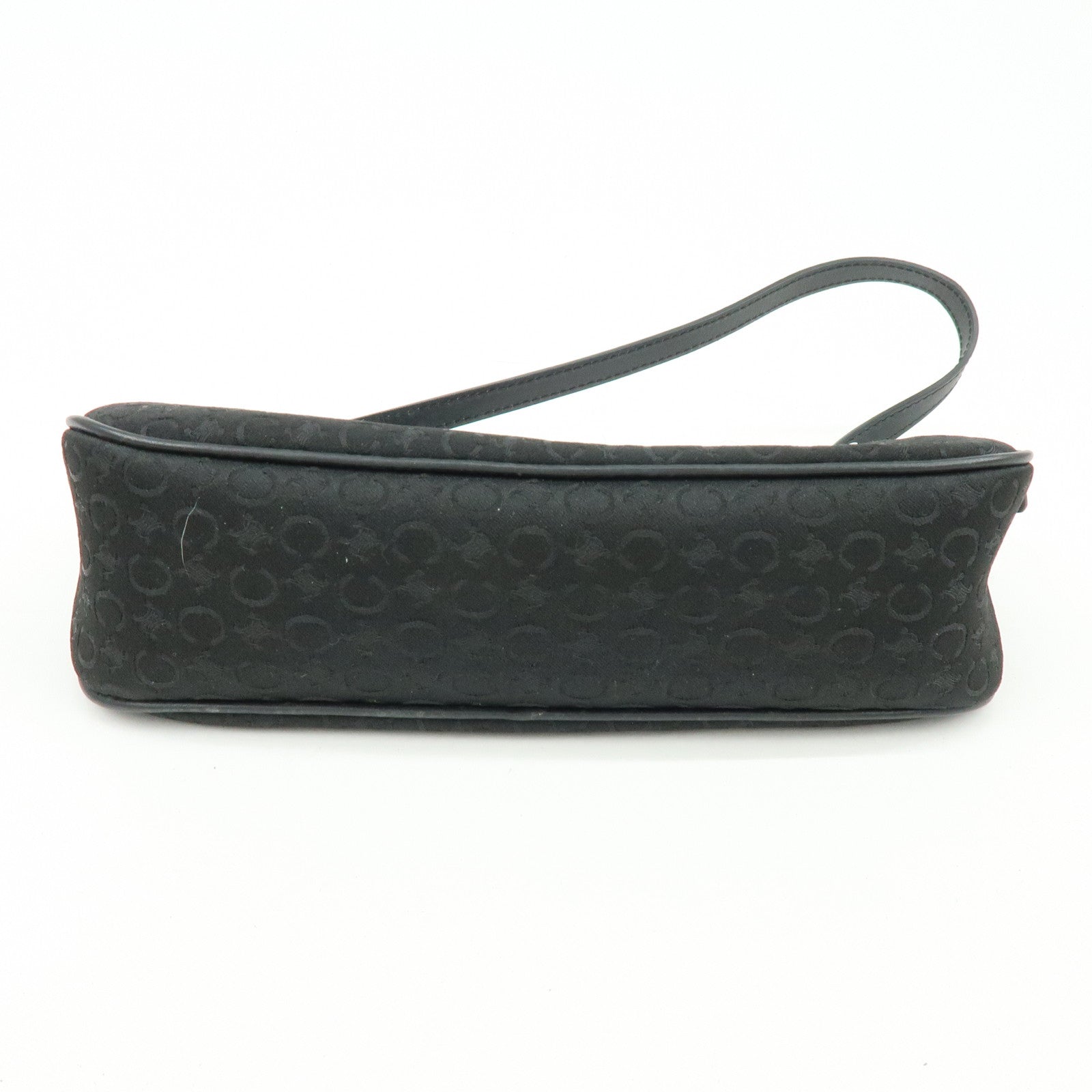 CELINE C Macadam Leather Shoulder Hand Bag Accessory Pouch Black