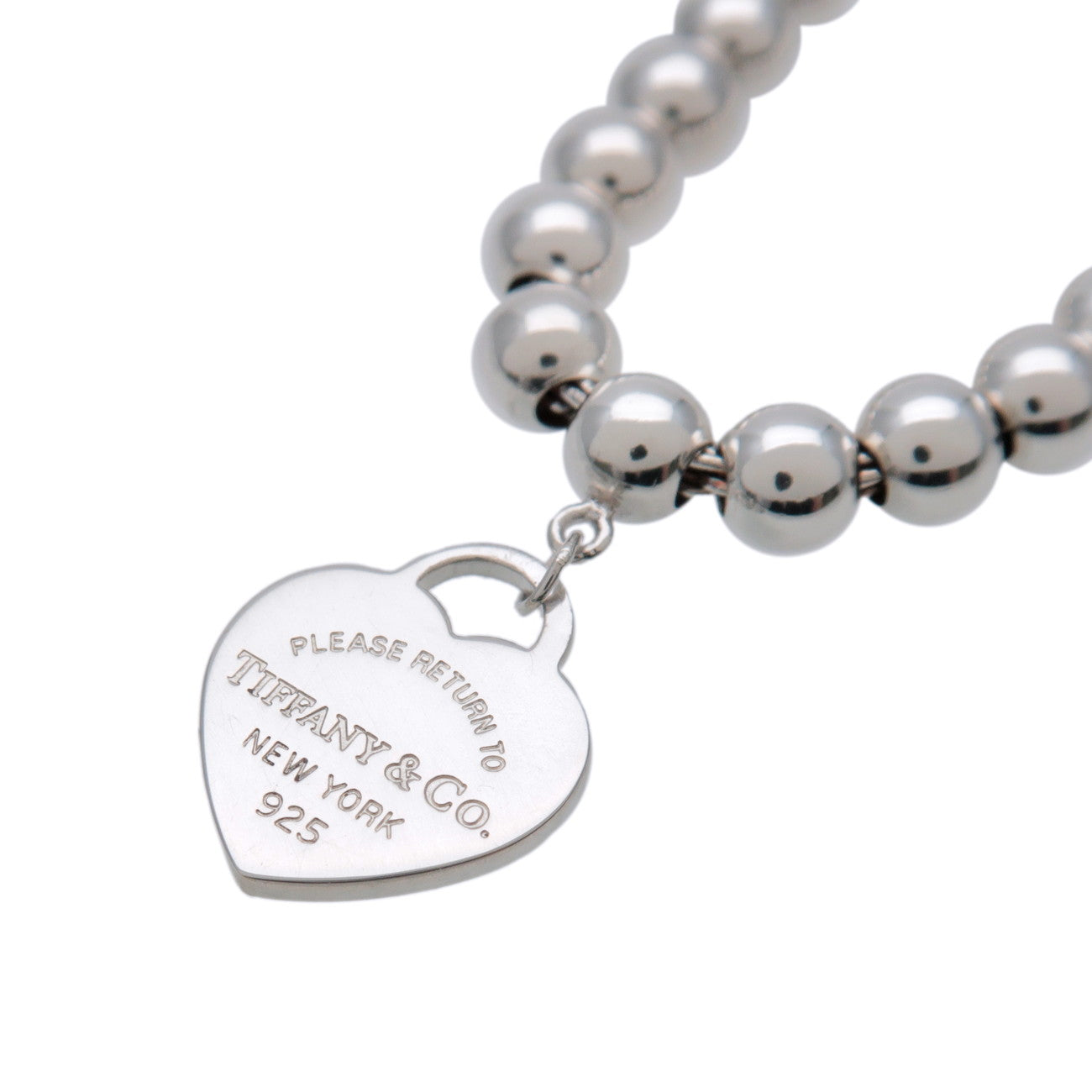 Tiffany & Co Return to Tiffany Mini Heart Tag Beads Bracelet SV925