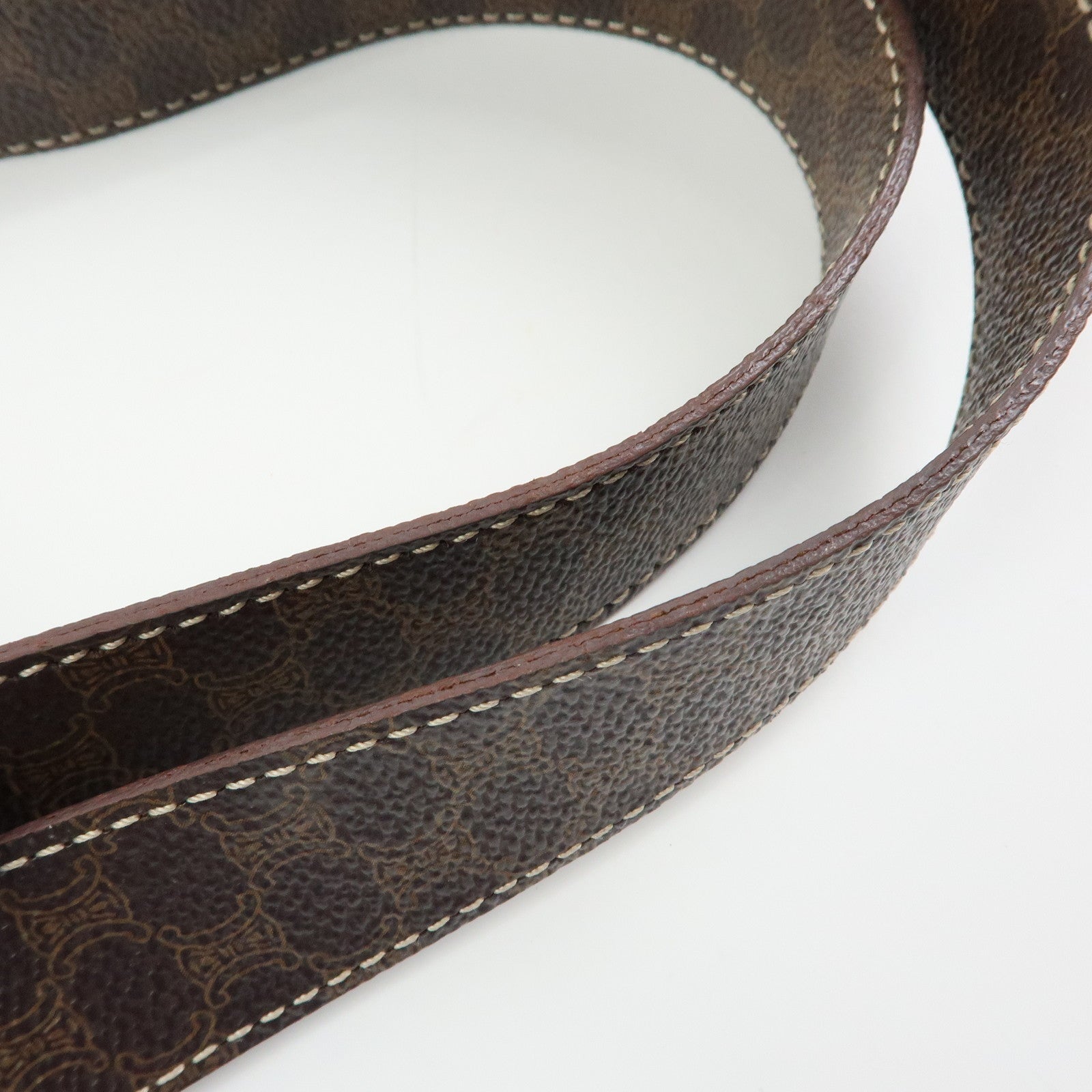 CELINE Macadam PVC Leather Tote Bag Shoulder Bag Brown
