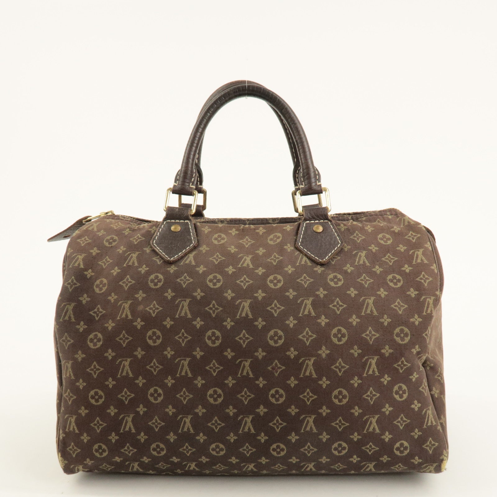 Louis Vuitton Monogram Mini Lin Speedy 30 Boston Bag Ebene M95224