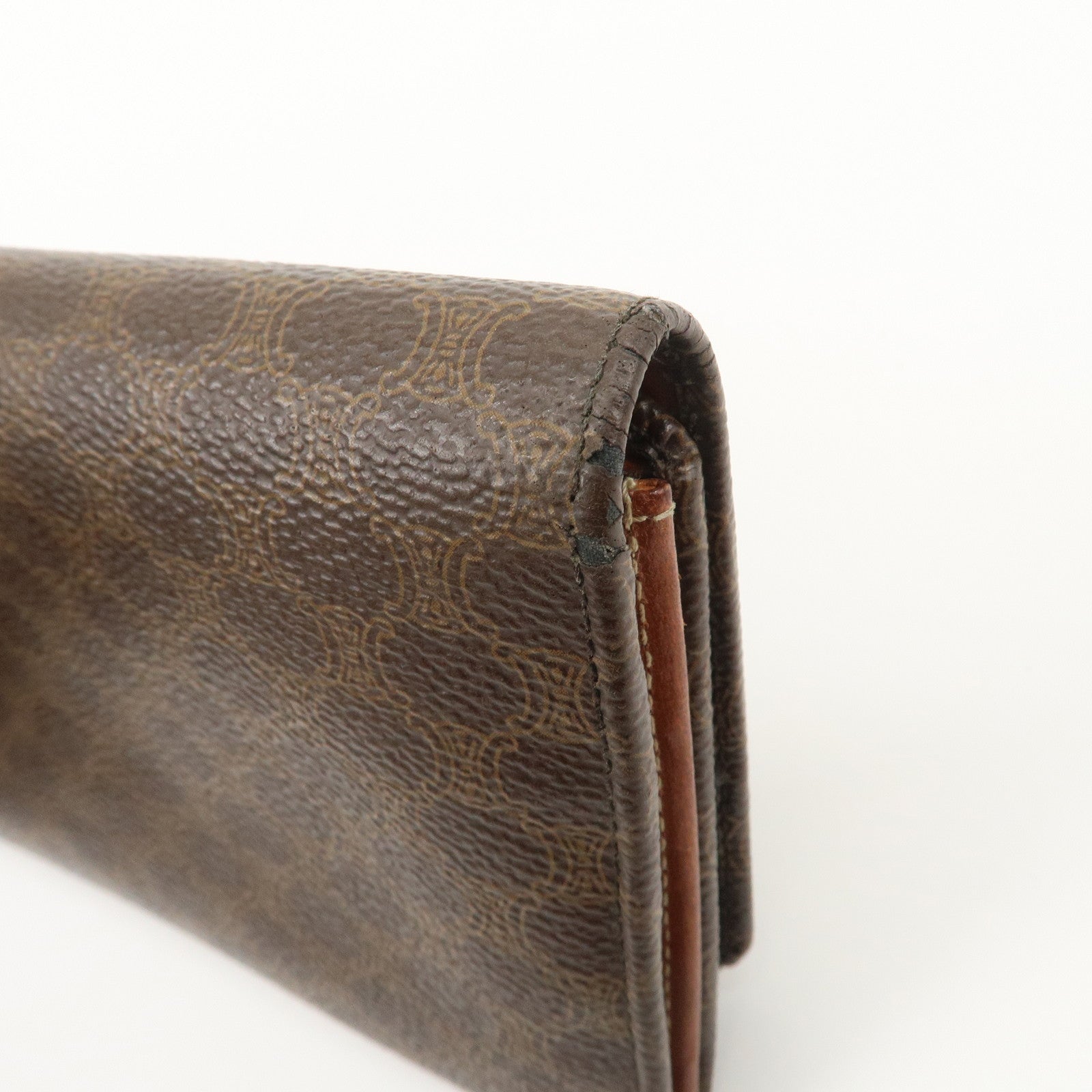 Celine Macadam Set of 2 PVC Long Wallet Brown Black