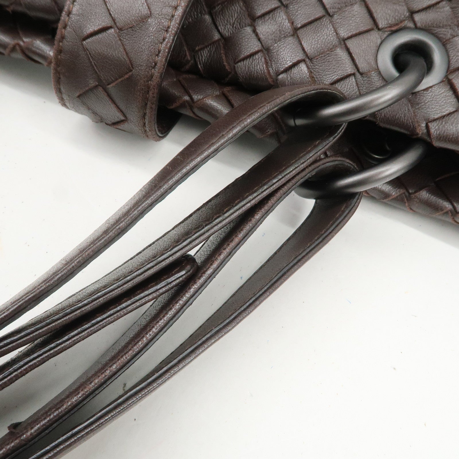 BOTTEGA VENETA Intrecciato Nappa Leather Tote Bag Hand Bag Brown