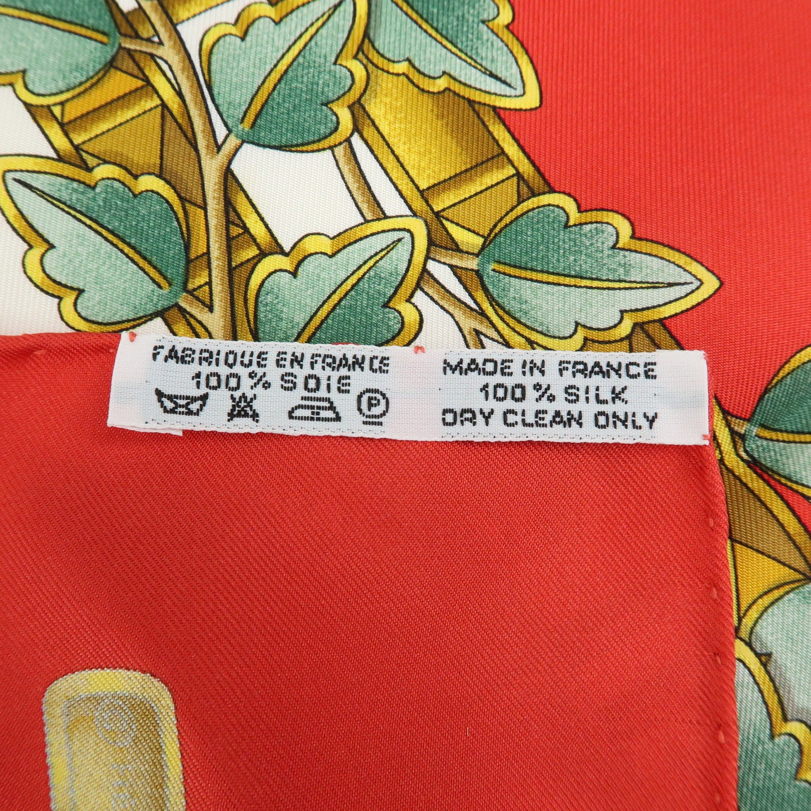 HERMES Carre 90 Silk 100% Scarf ENVOL Bird Print Red White