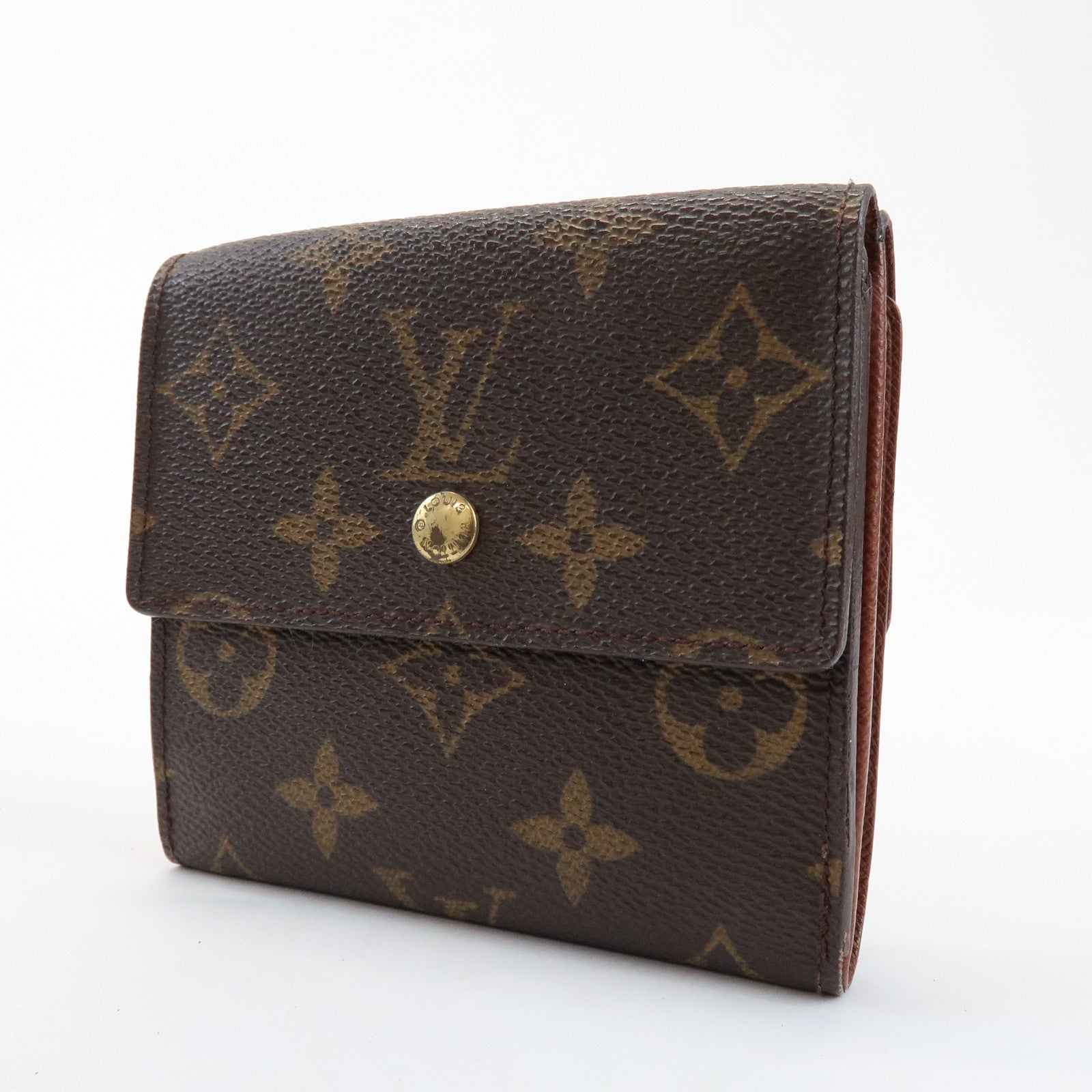 Louis Vuitton Monogram Set of 2 Bi- fold Wallets Brown M61652