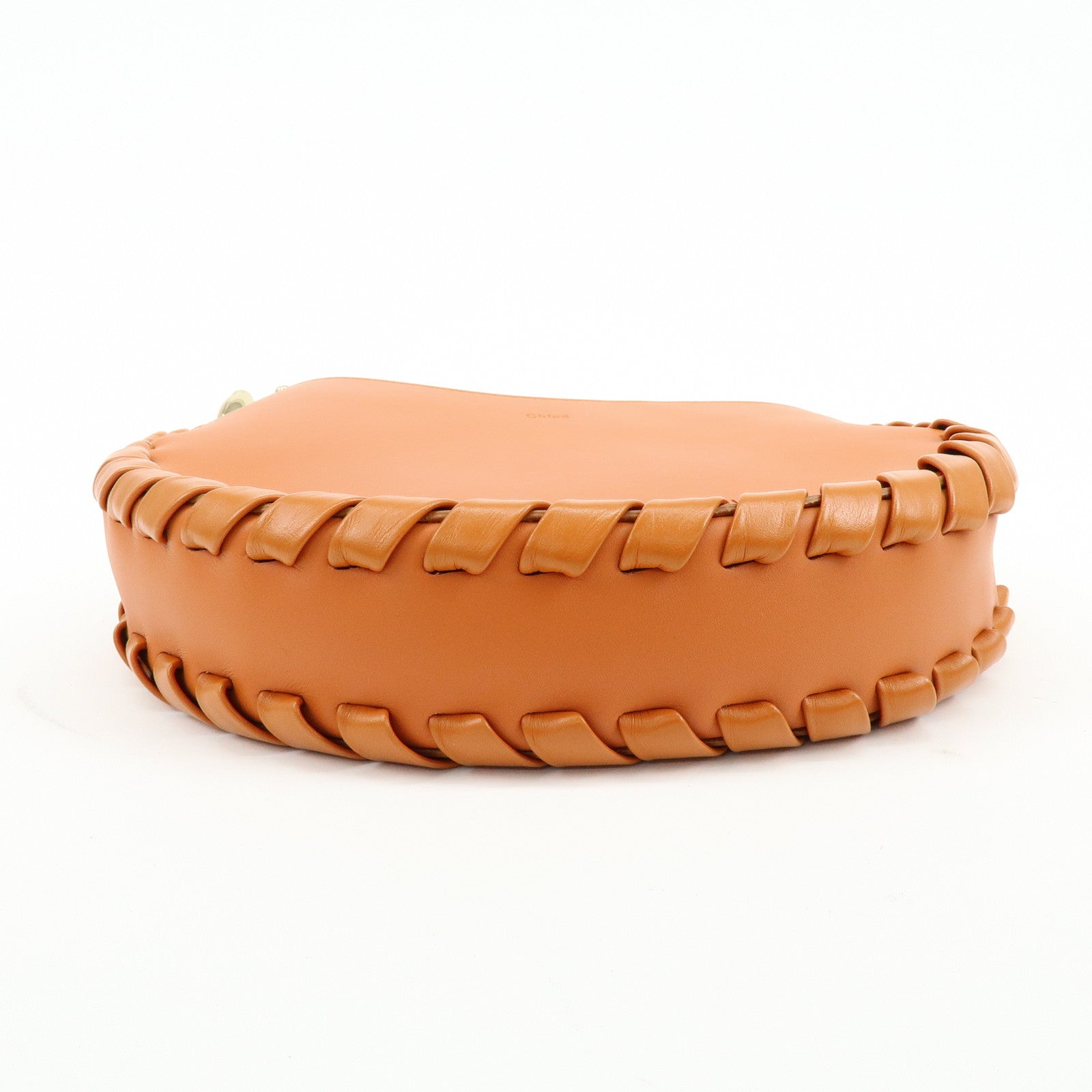 Chloe Mate Leather Shoulder Bag Crossbody Bag Orange