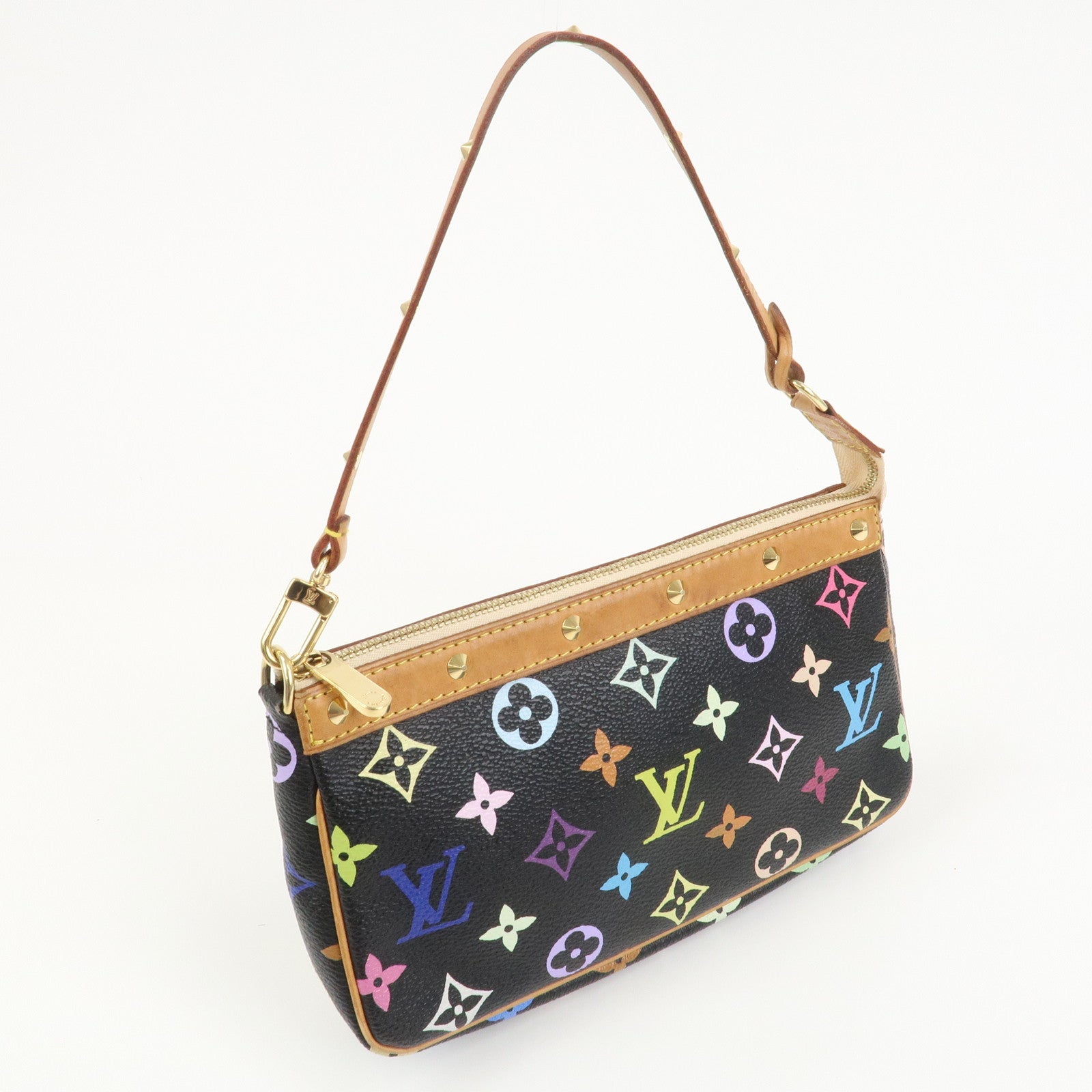 Louis Vuitton Monogram Pochette Accessoires Multicolor Noir M92648