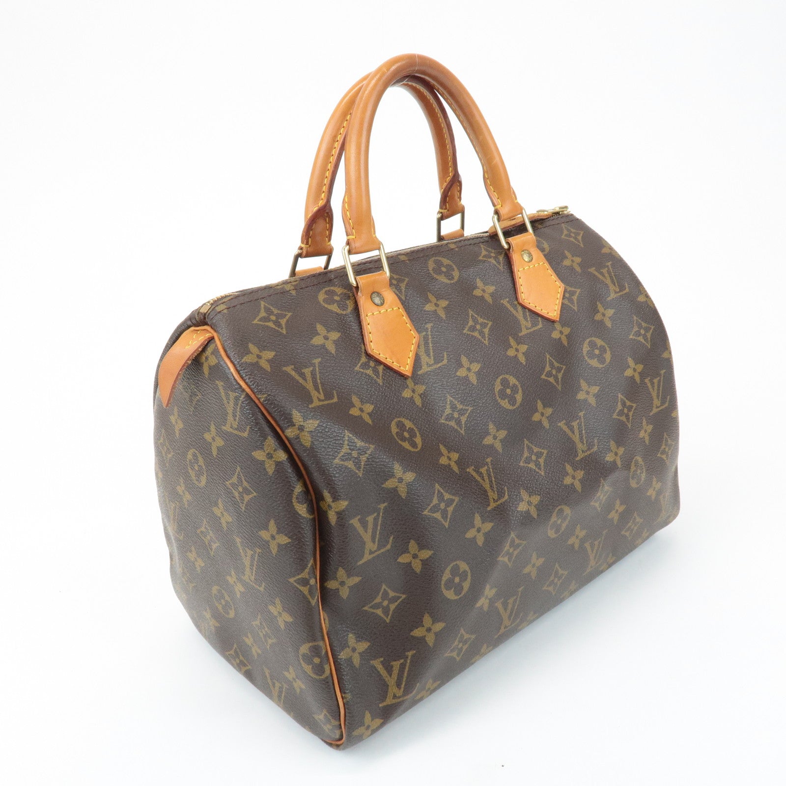Louis Vuitton Monogram Speedy 30 Boston Bag Hand Bag Brown M41526