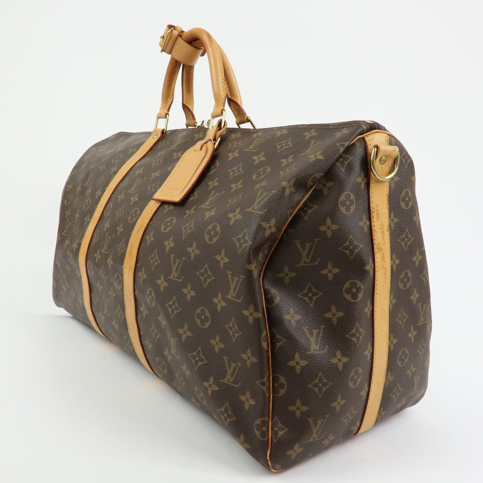 Louis Vuitton Monogram Keep All Bandouliere 55 Boston Bag M41414