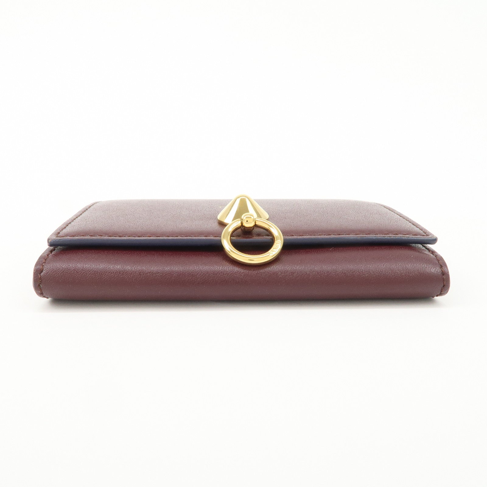 FENDI By The Way Leather Card Case Bordeaux 3M0217