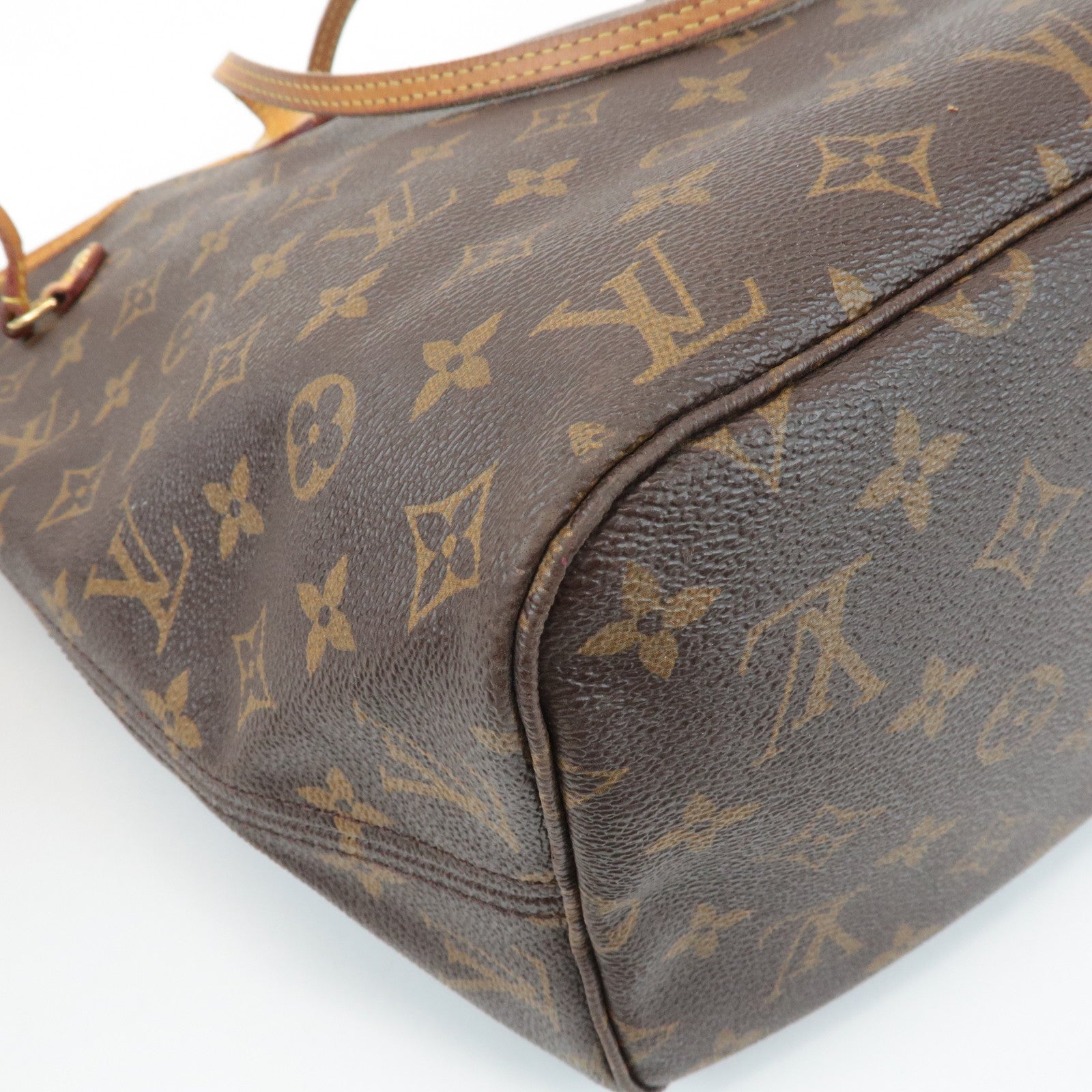 Louis Vuitton Monogram Neverfull MM Tote Bag Fuchisia M40996