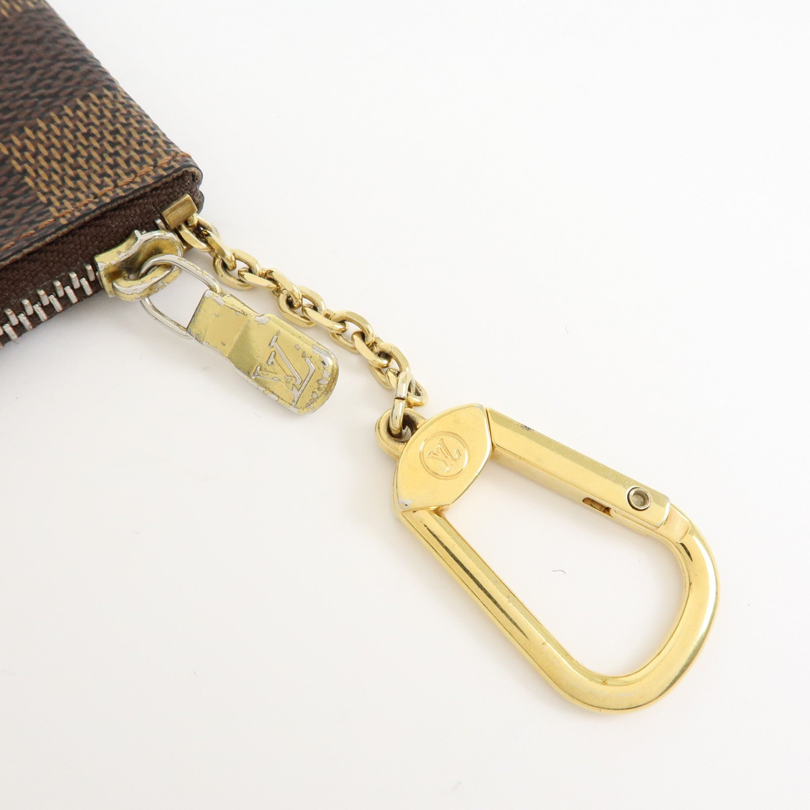 Louis Vuitton Damier Canvas Pochette Cles Damier Ebene N62658