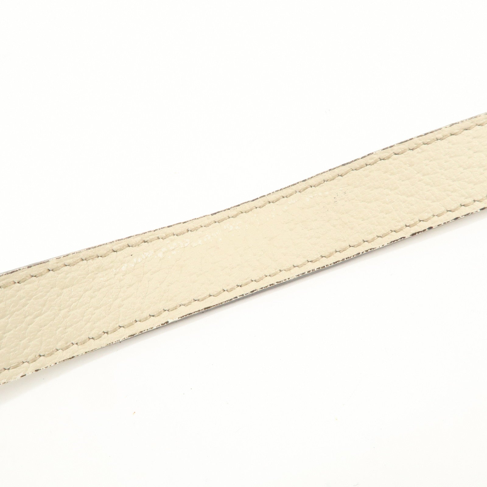 GUCCI Abbey GG Canvas Leather Shoulder Bag Beige Ivory 131326