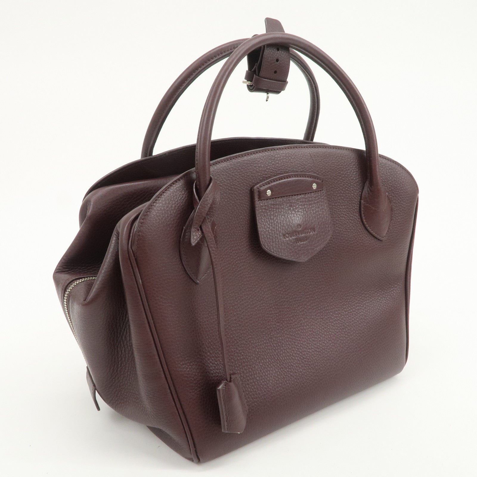 Louis Vuitton Taurillon Mirabilis SPO Hand Bag Cassis M93859
