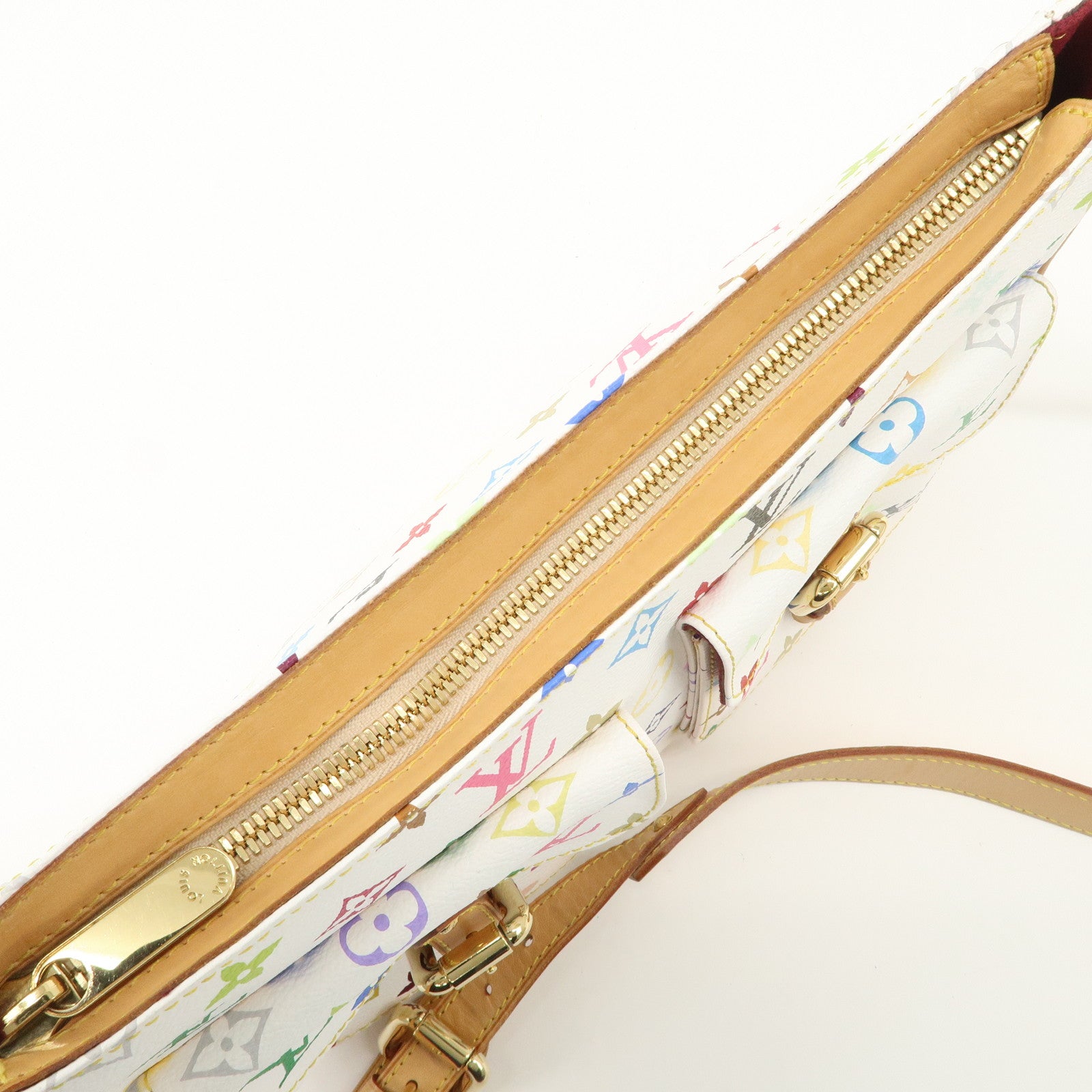 Louis Vuitton Monogram Multicolor Lodge GM Shoulder Bag Branc M40051