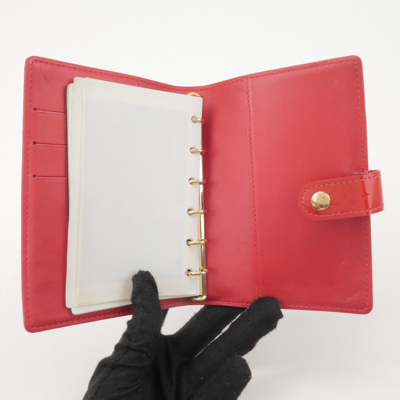 Louis Vuitton Monogram Vernis Agenda PM Pomme d'Amour Red R21016