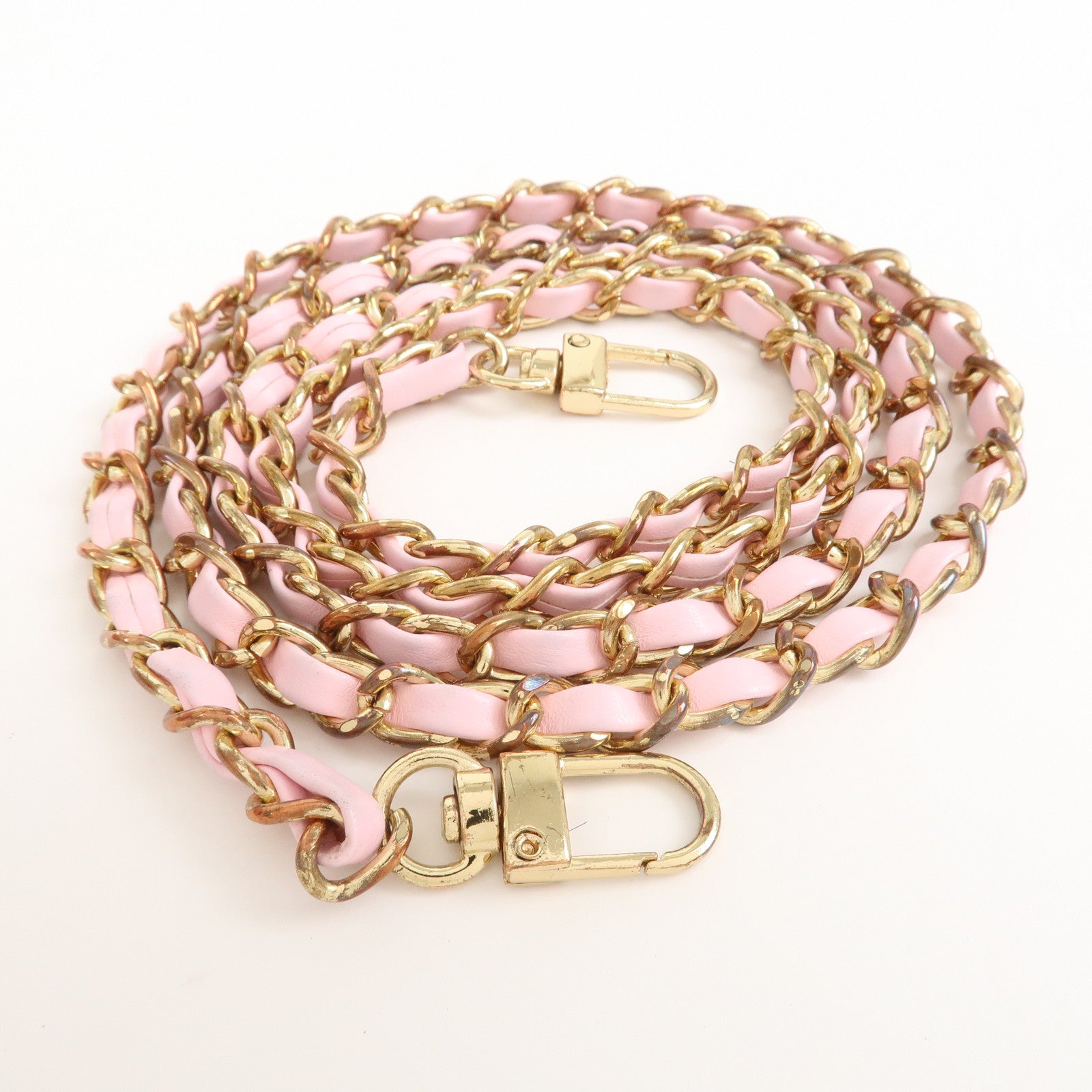 MIU MIU Logo Leather 2Way Bag Hand Bag Shoulder Bag Pink