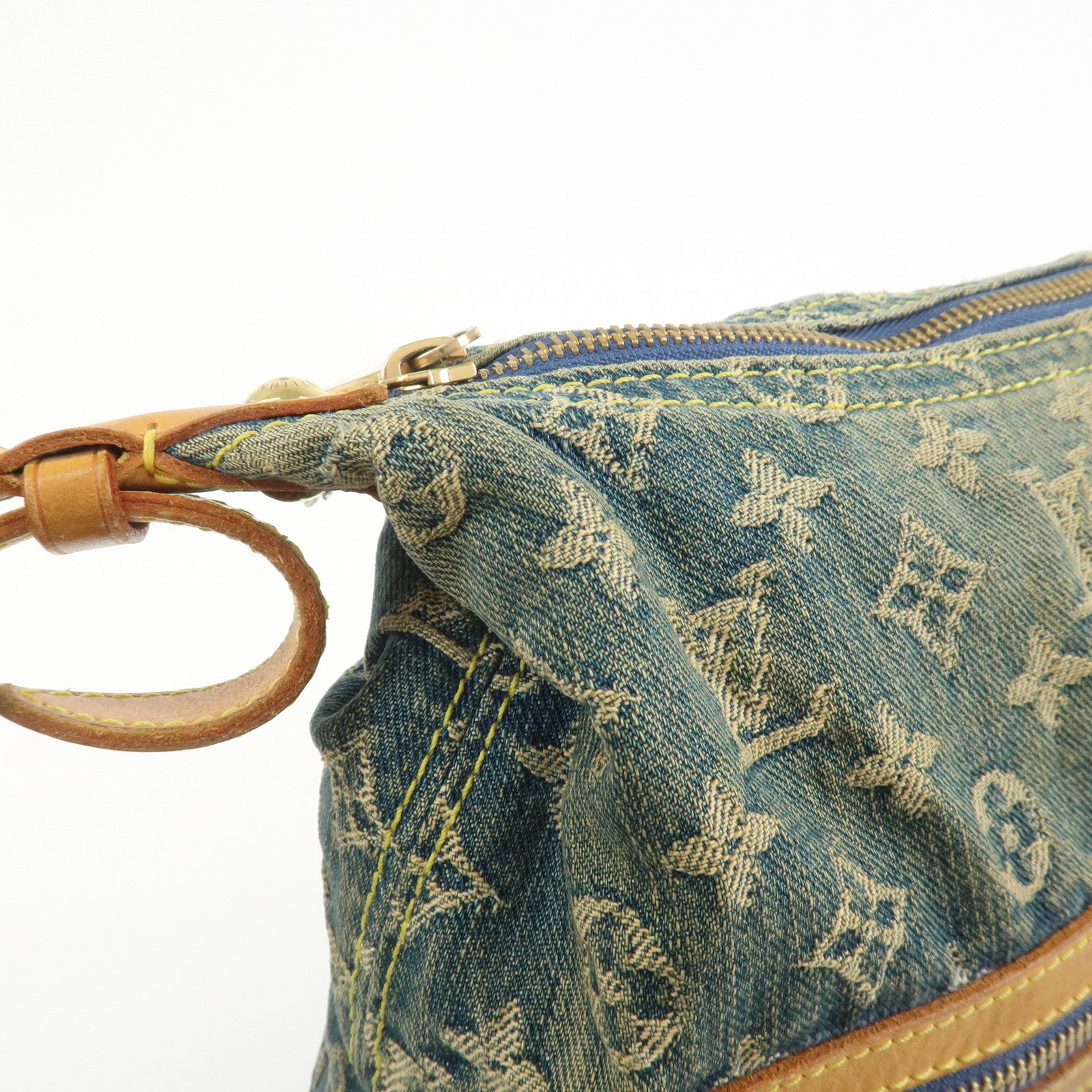 Louis Vuitton Monogram Denim Baggy GM Shoulder Bag Blue M95048