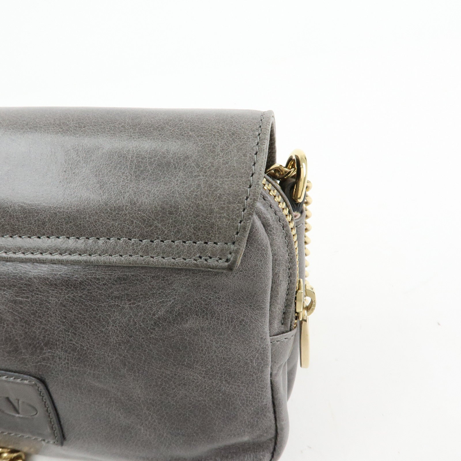 VALENTINO RED Valentino 2Way Bag Chain Shoulder Bag Hand Bag Gray