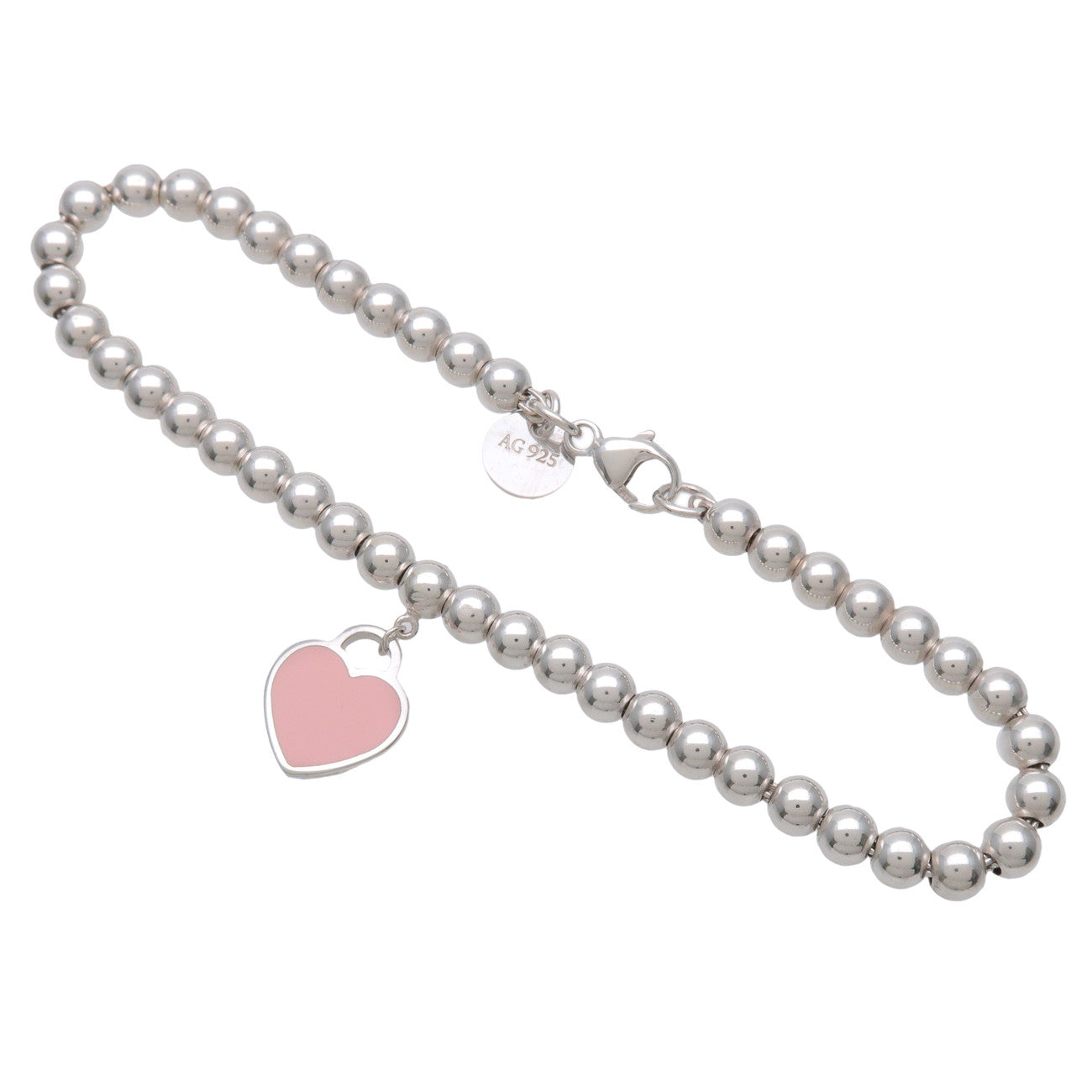 Tiffany & Co Return to Tiffany Mini Heart Tag Beads Bracelet SV925